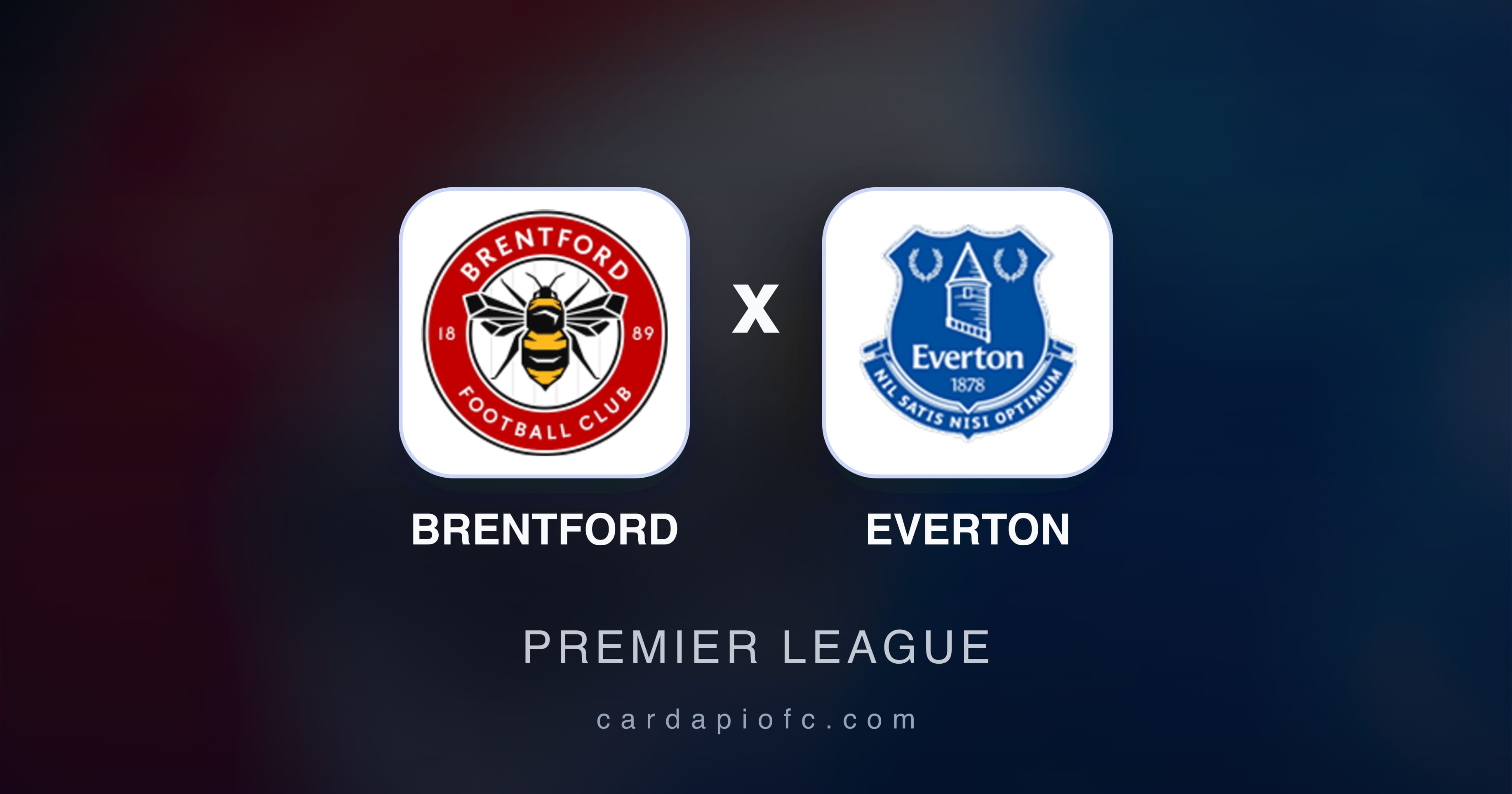 Imagen previa de Brentford vs Everton (Premier League)
