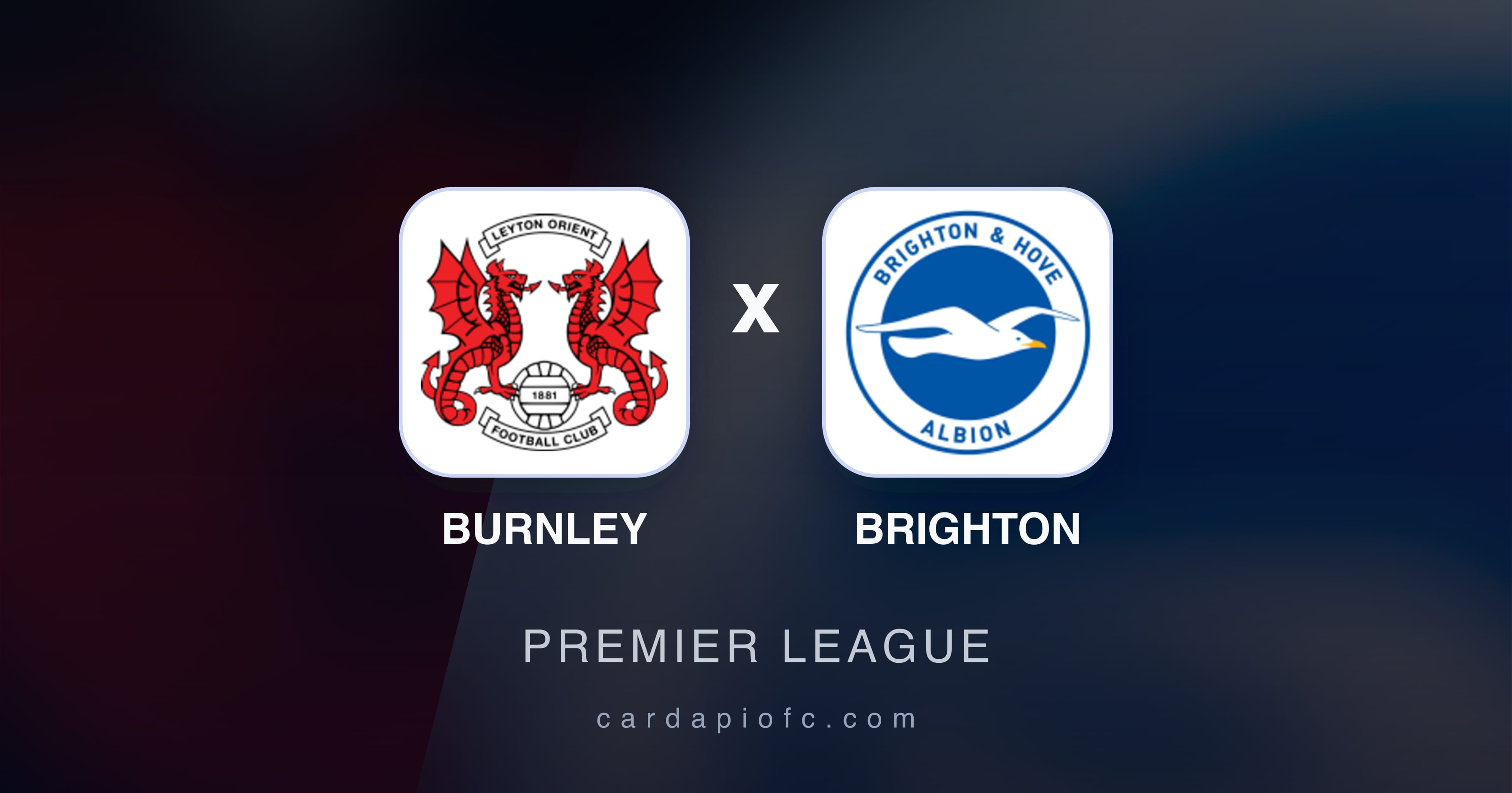 Imagen previa de Burnley vs Brighton (Premier League)