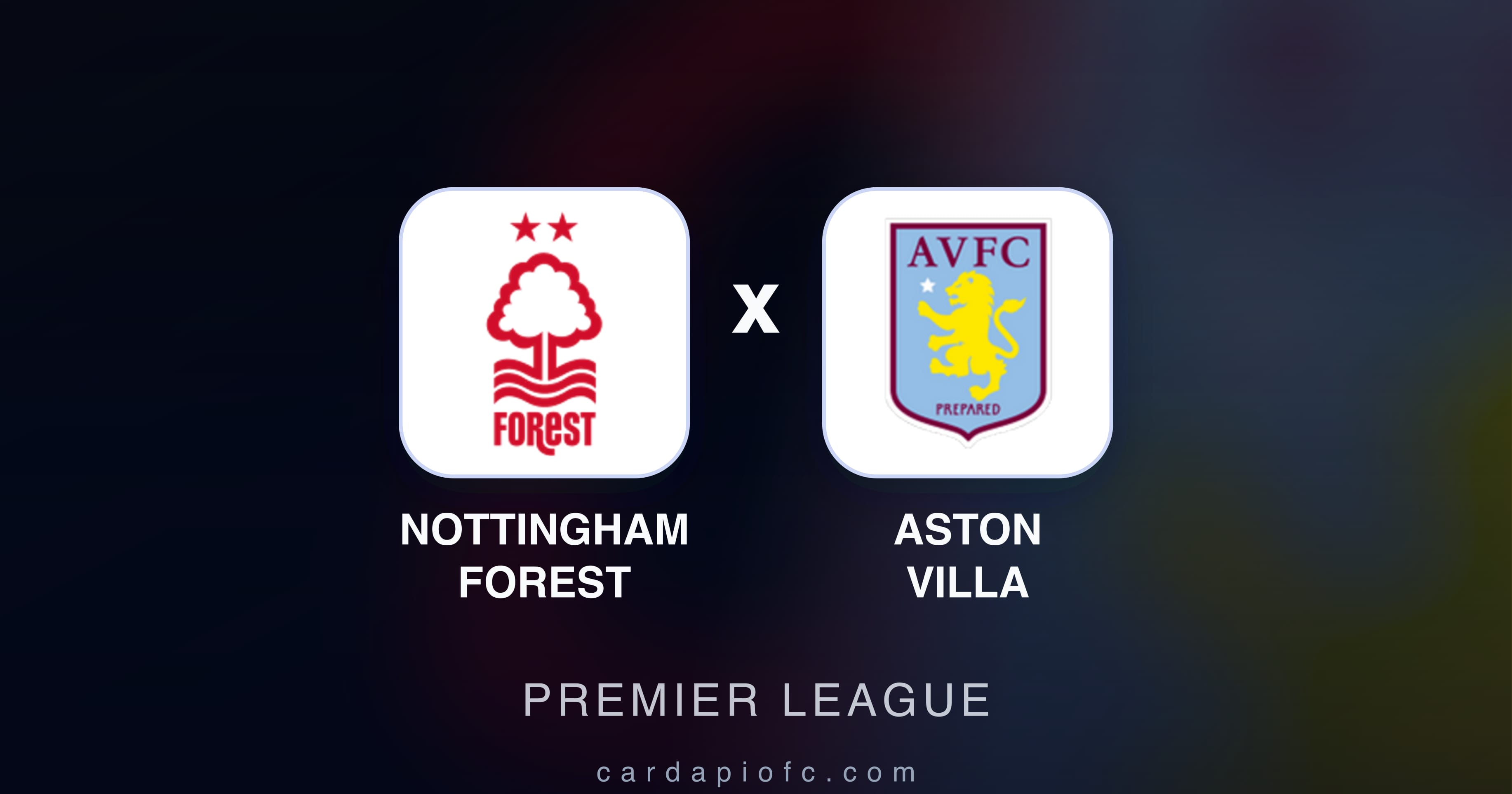Imagen previa de Nottingham Forest vs Aston Villa (Premier League)