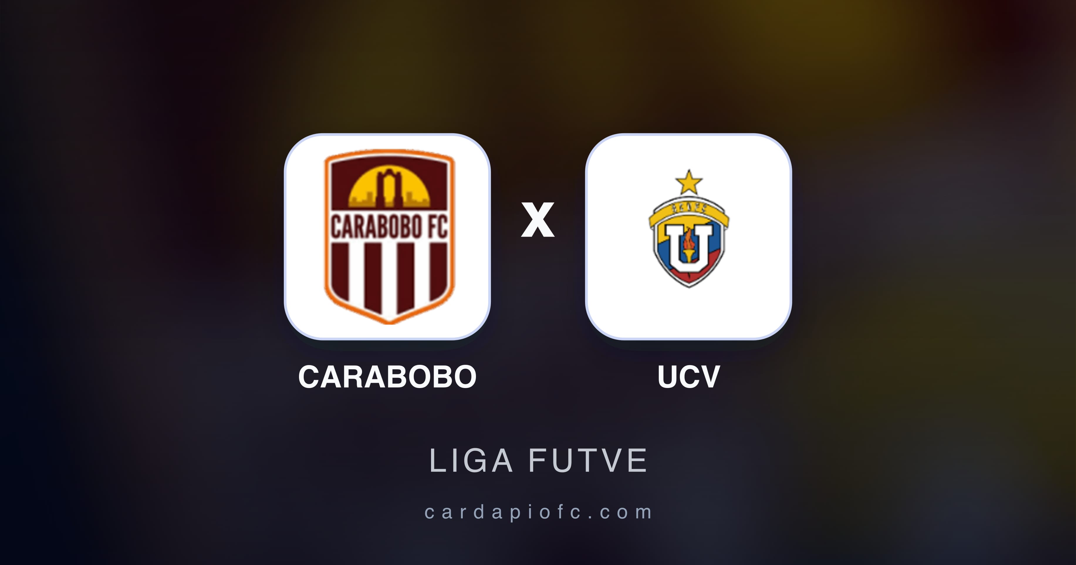 Imagen previa de Carabobo vs UCV (Liga Futve)