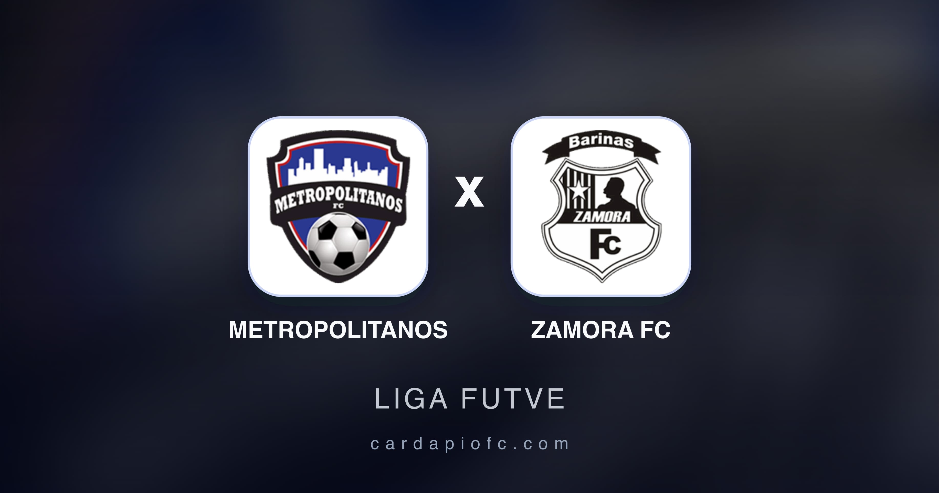 Imagen previa de Metropolitanos vs Zamora FC (Liga Futve)