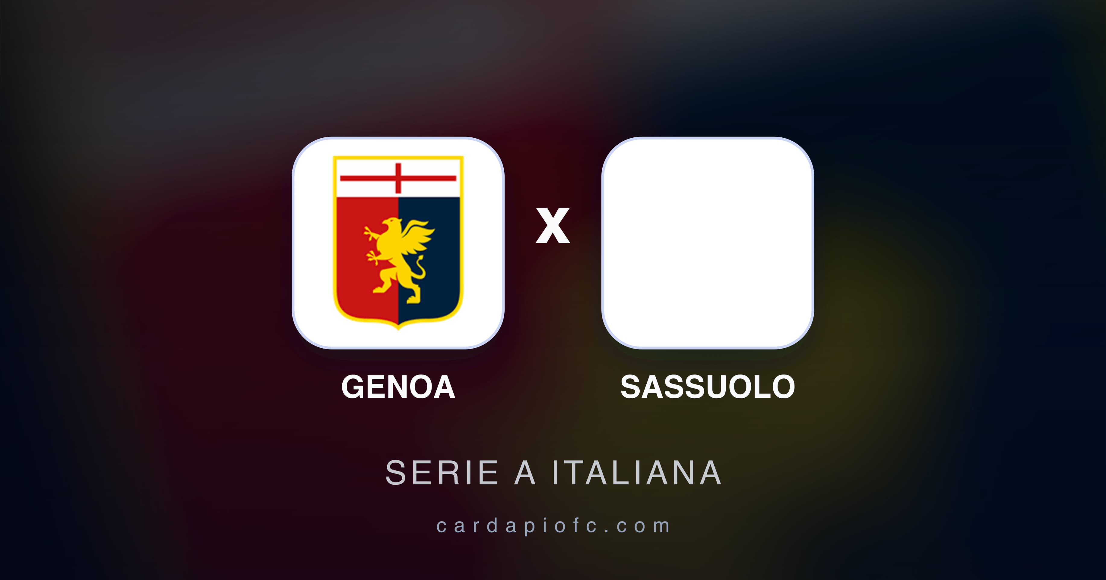 Imagen previa de Genoa vs Sassuolo (Serie A Italiana)