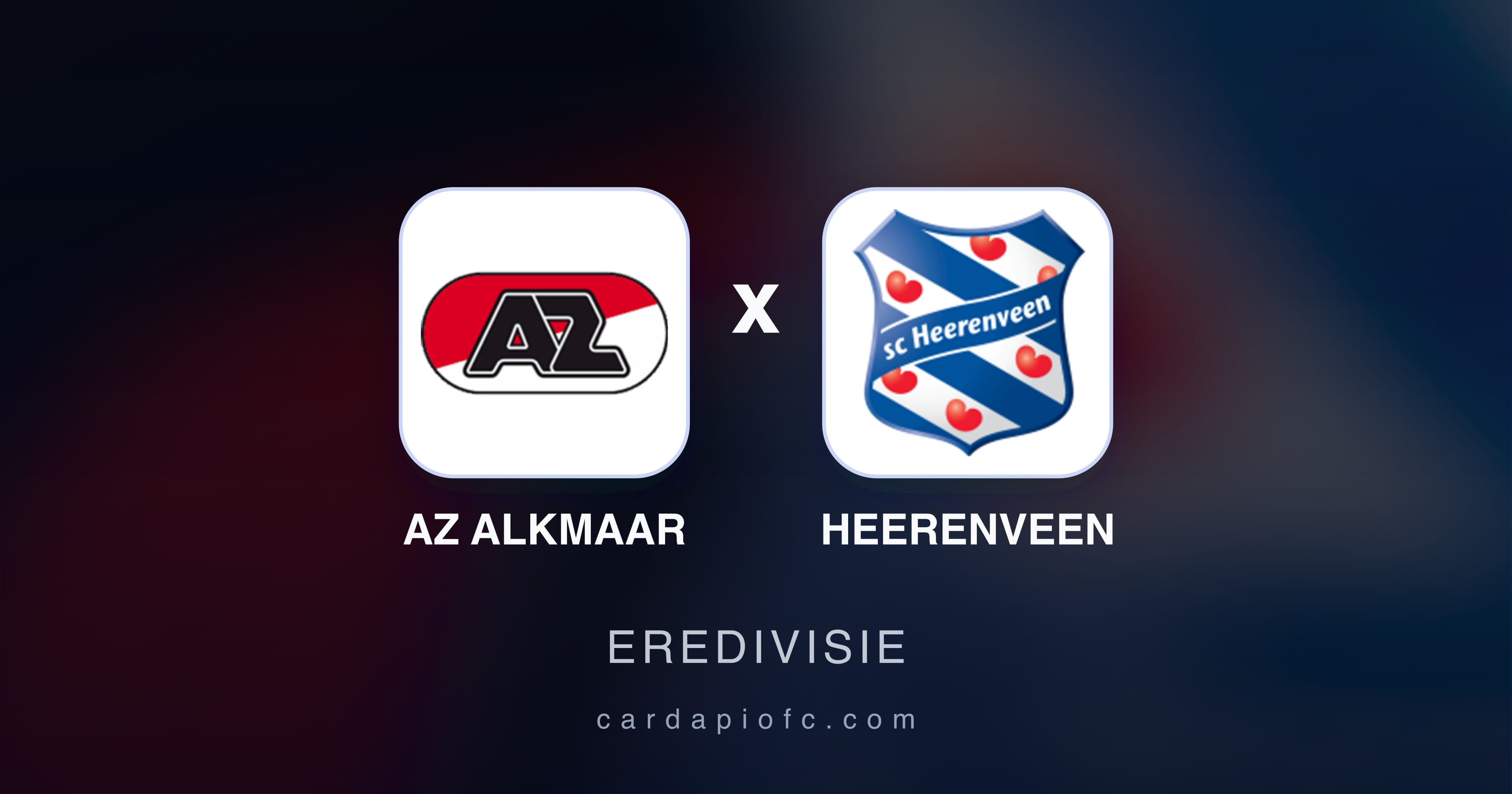 Imagen previa de AZ Alkmaar vs Heerenveen (Eredivisie)