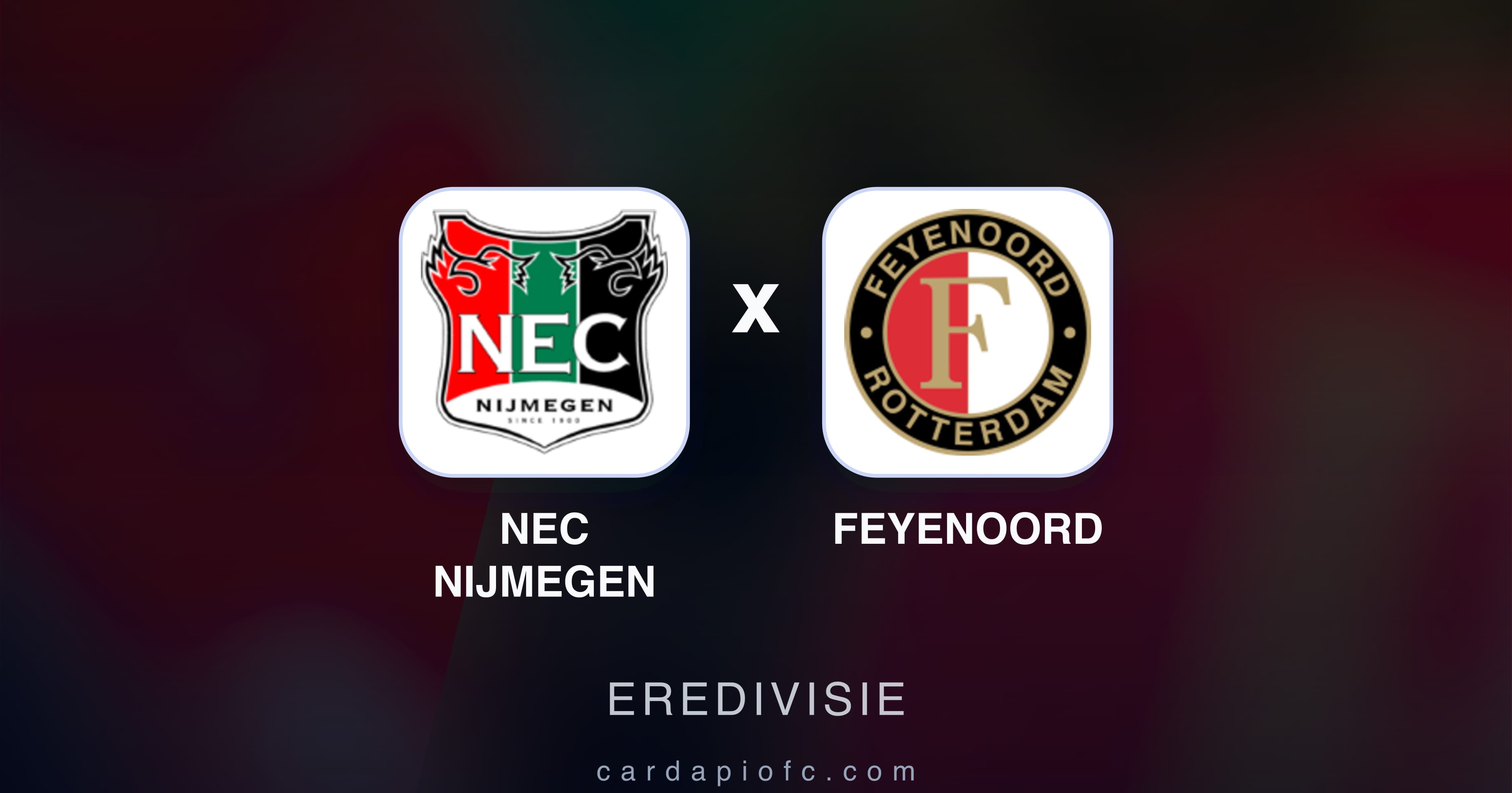 Imagen previa de NEC Nijmegen vs Feyenoord (Eredivisie)