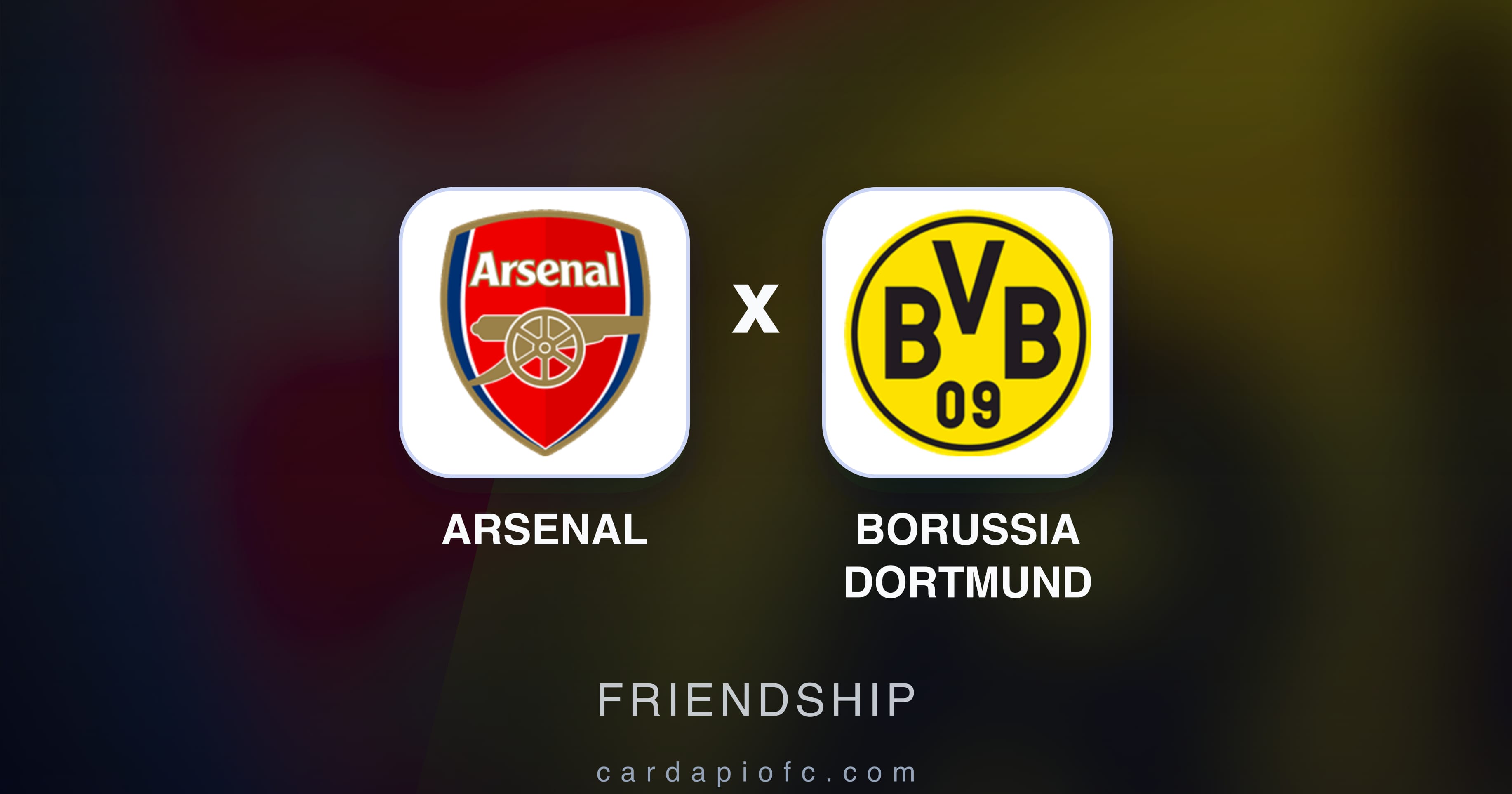 Arsenal बनाम Borussia Dortmund (Friendship) का पूर्वावलोकन चित्र