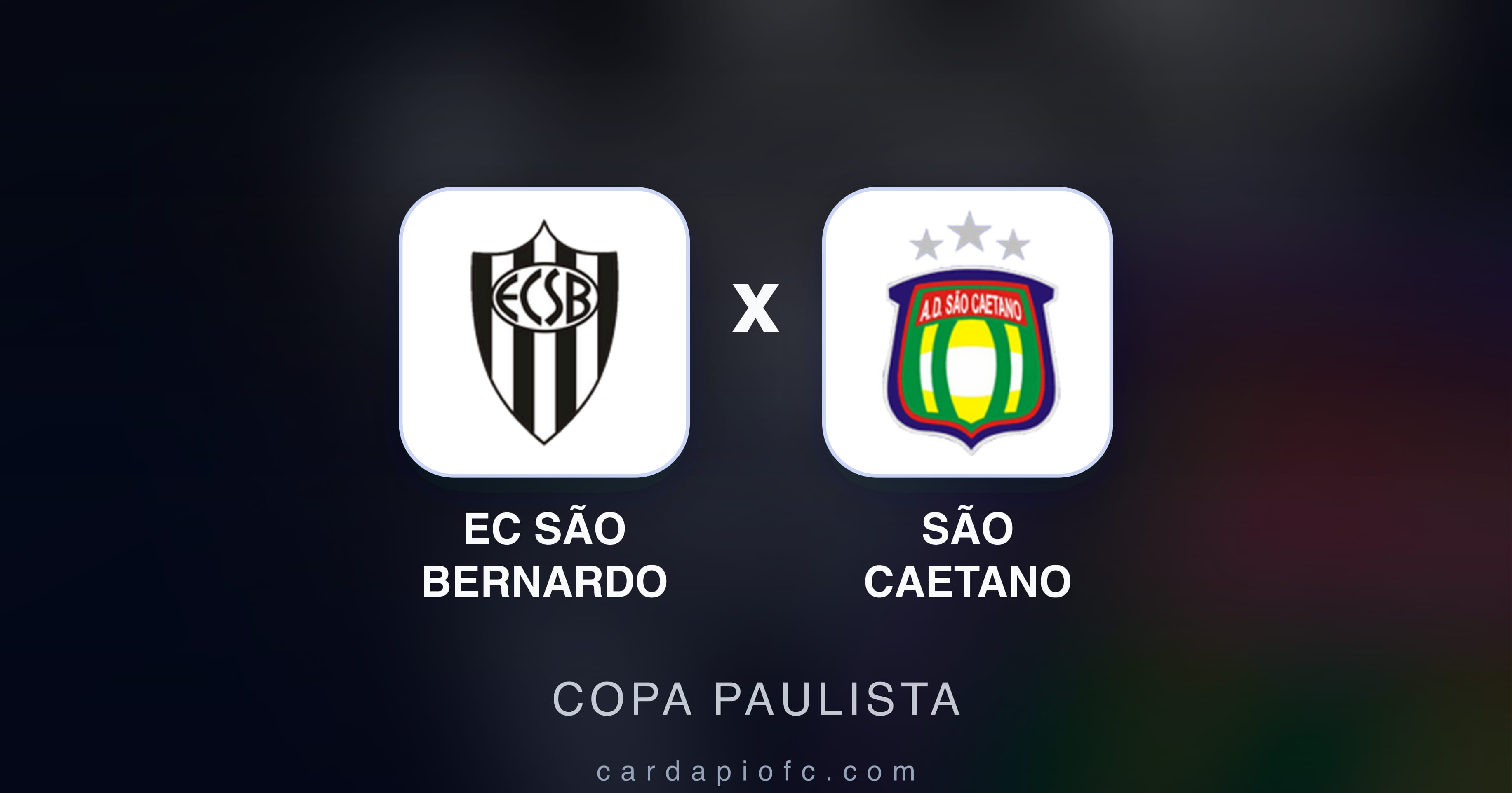 EC São Bernardo बनाम São Caetano (Copa Paulista) का पूर्वावलोकन चित्र