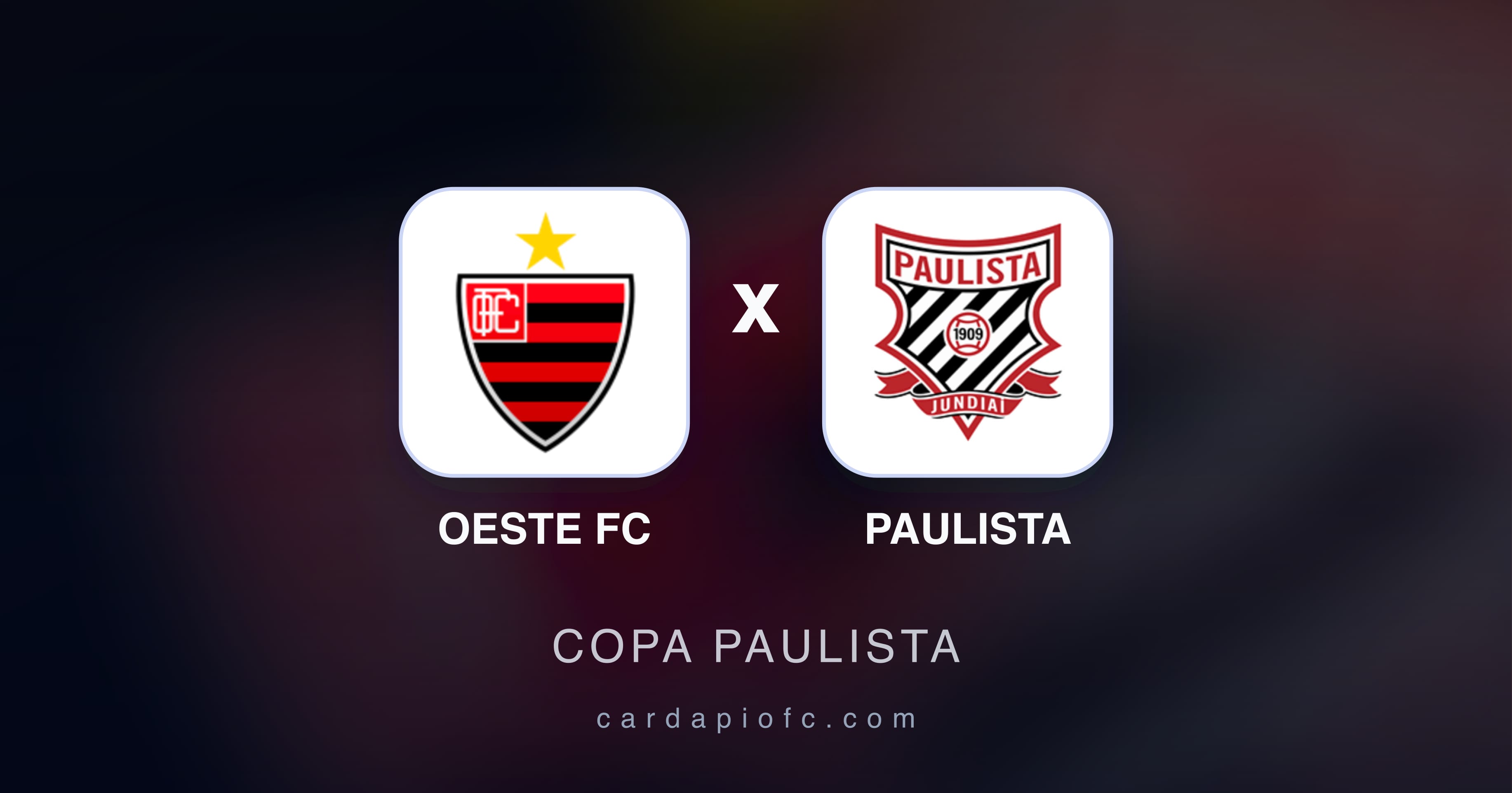 Oeste FC बनाम Paulista (Copa Paulista) का पूर्वावलोकन चित्र