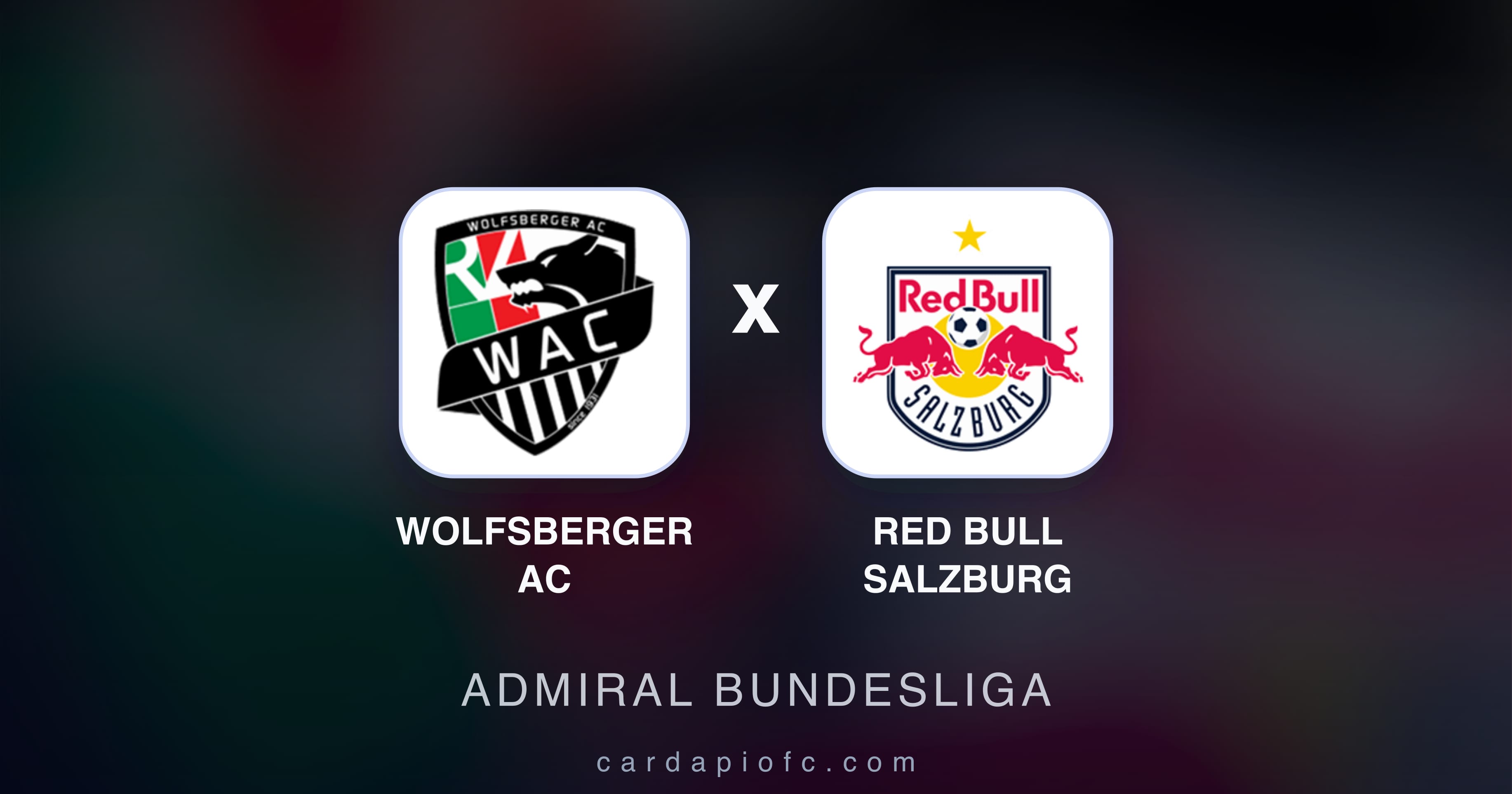 Wolfsberger AC बनाम Red Bull Salzburg (Admiral Bundesliga) का पूर्वावलोकन चित्र