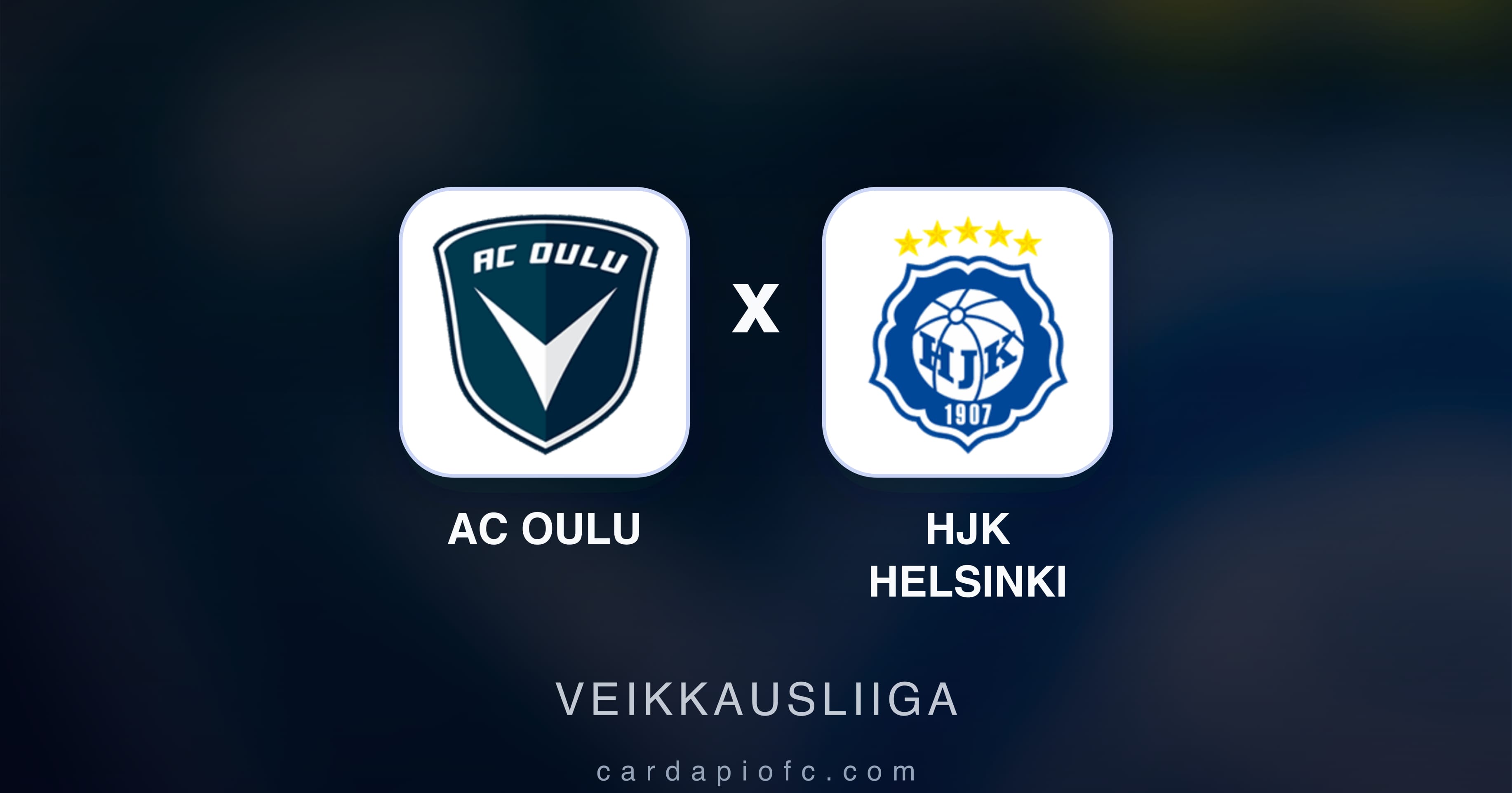 AC Oulu बनाम HJK Helsinki (Veikkausliiga) का पूर्वावलोकन चित्र