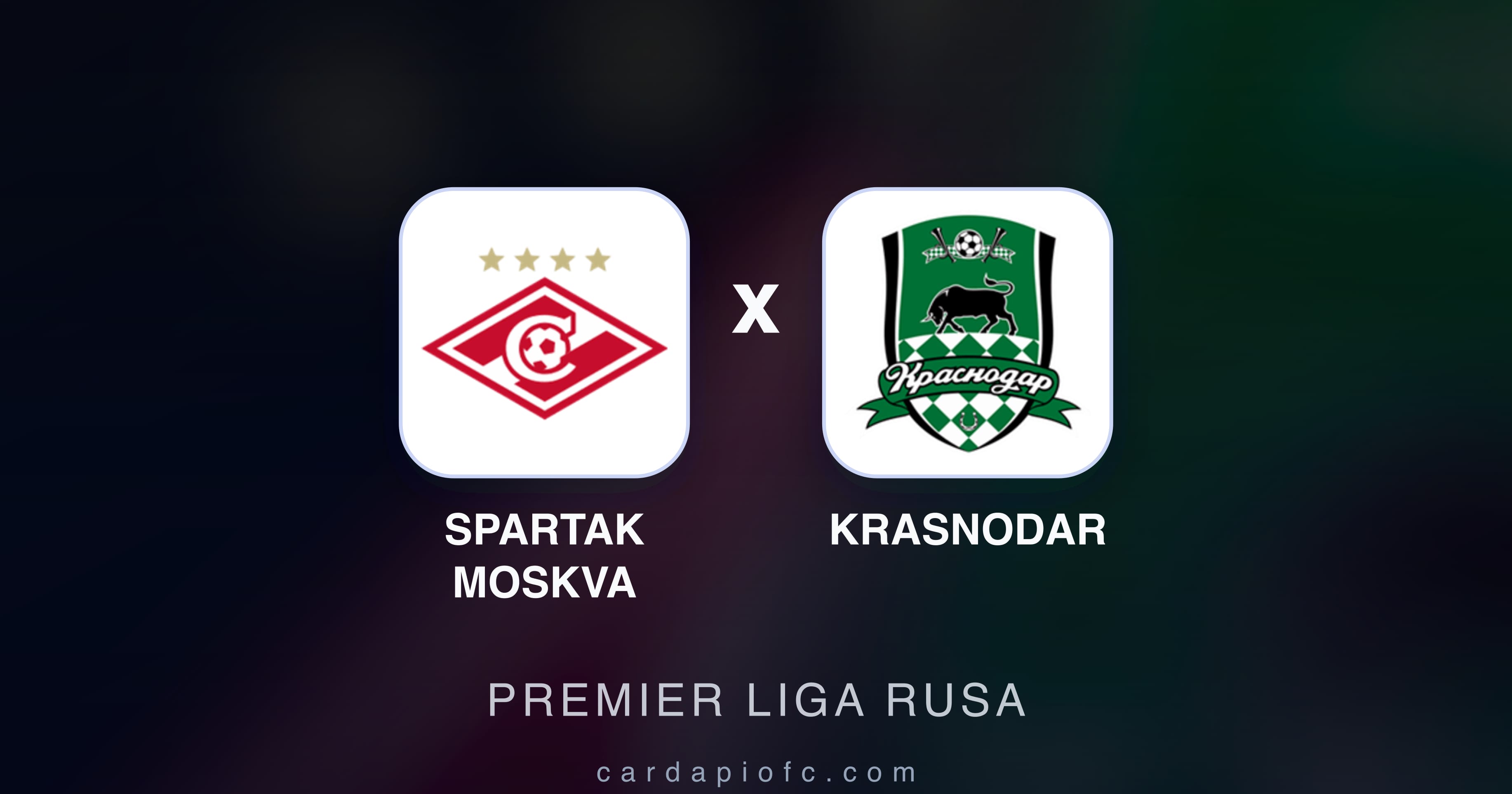 Spartak Moskva बनाम Krasnodar (Premier Liga rusa) का पूर्वावलोकन चित्र