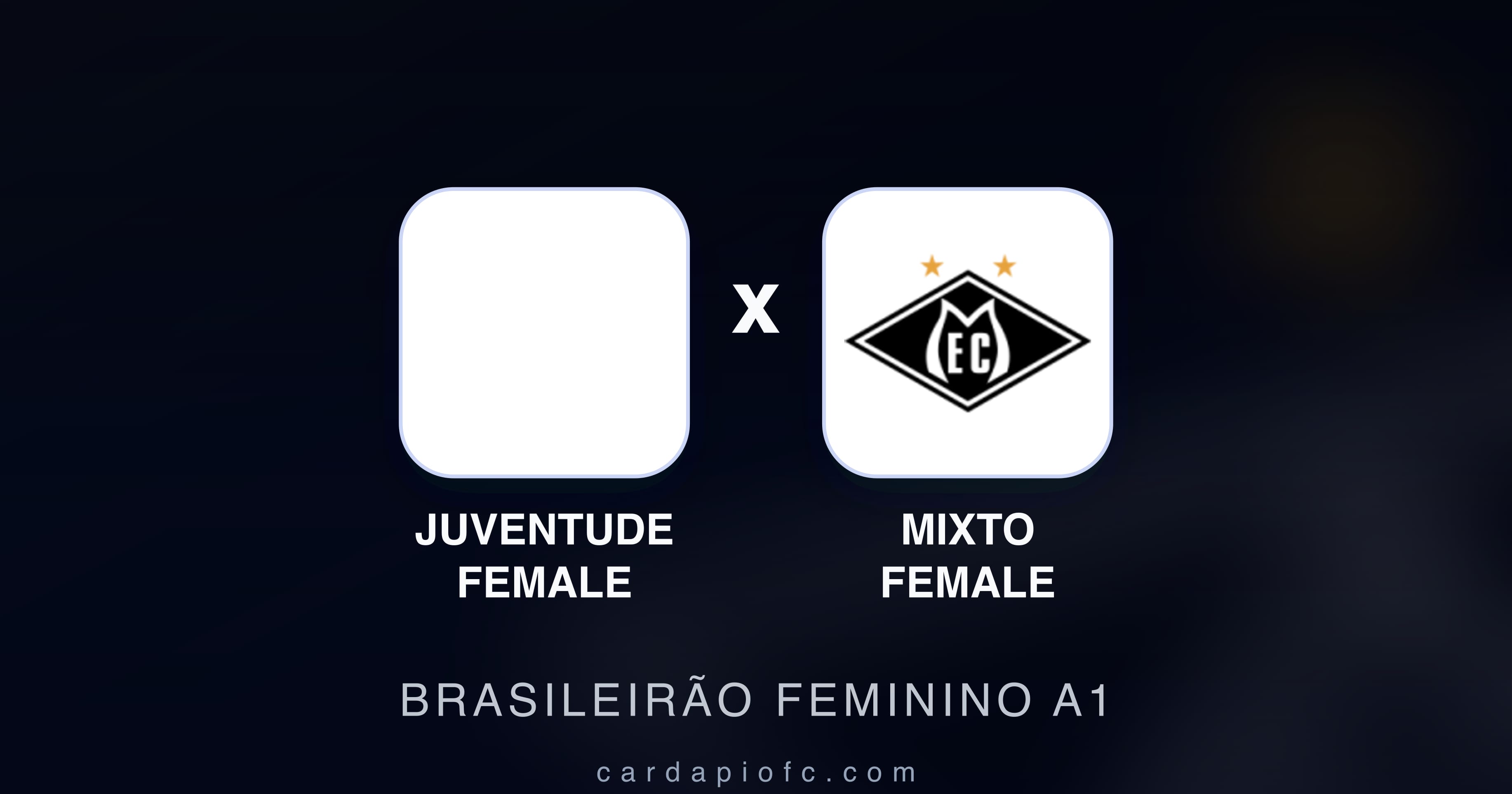 Juventude Female बनाम Mixto Female (Brasileirão Feminino A1) का पूर्वावलोकन चित्र
