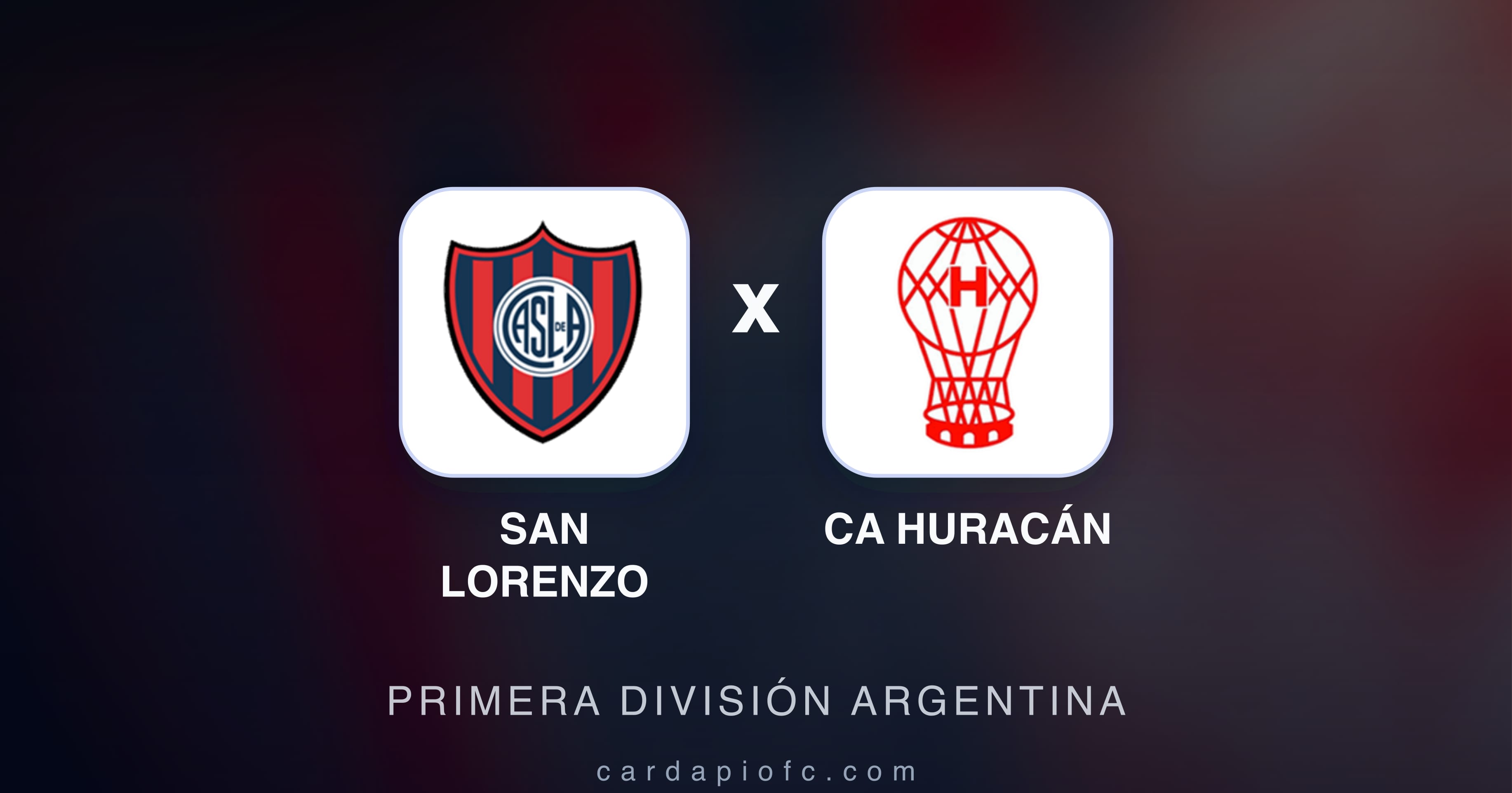San Lorenzo बनाम CA Huracán (Primera División Argentina) का पूर्वावलोकन चित्र