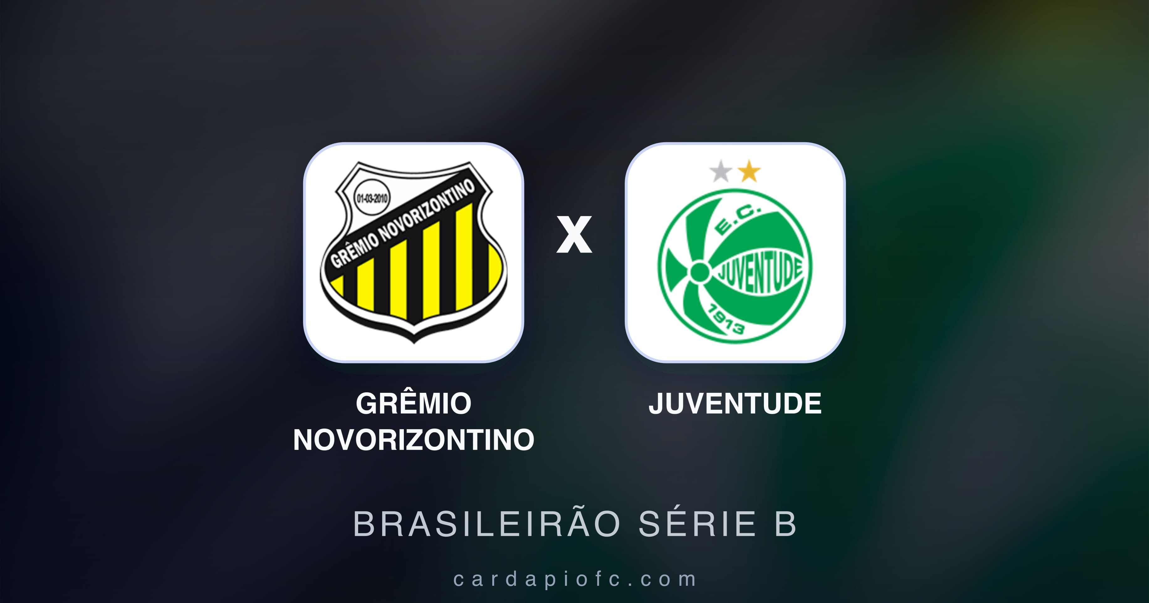Grêmio Novorizontino बनाम Juventude (Brasileirão Série B) का पूर्वावलोकन चित्र