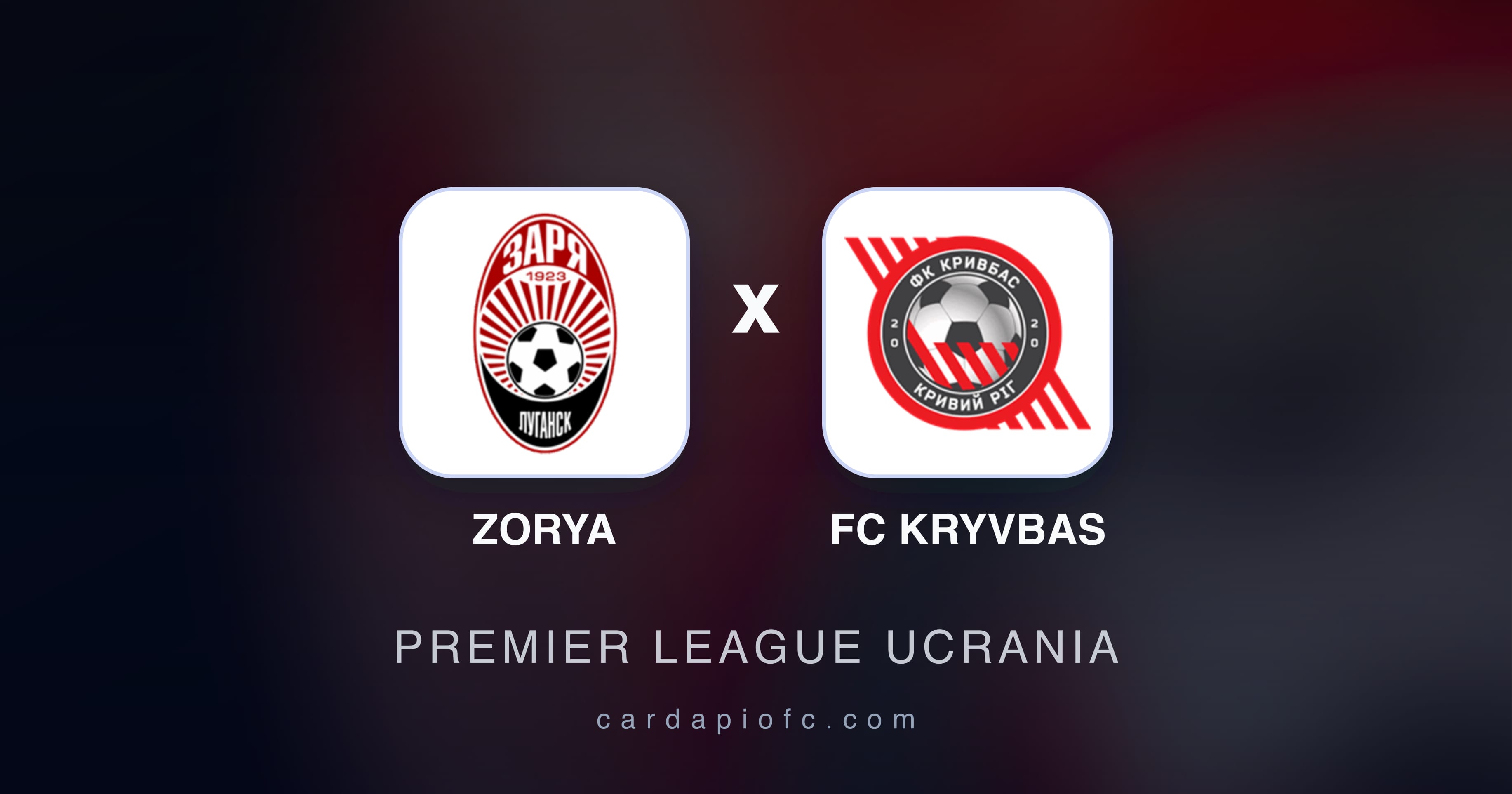 Zorya बनाम FC Kryvbas (Premier League Ucrania) का पूर्वावलोकन चित्र