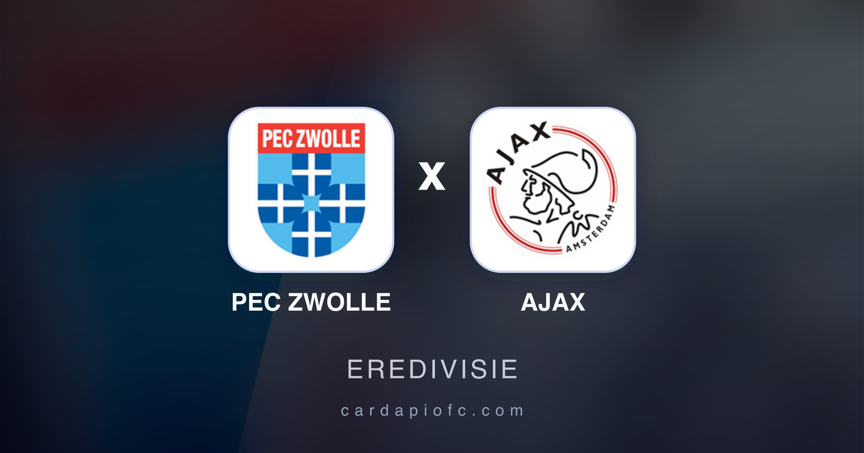 PEC Zwolle बनाम Ajax (Eredivisie) का पूर्वावलोकन चित्र