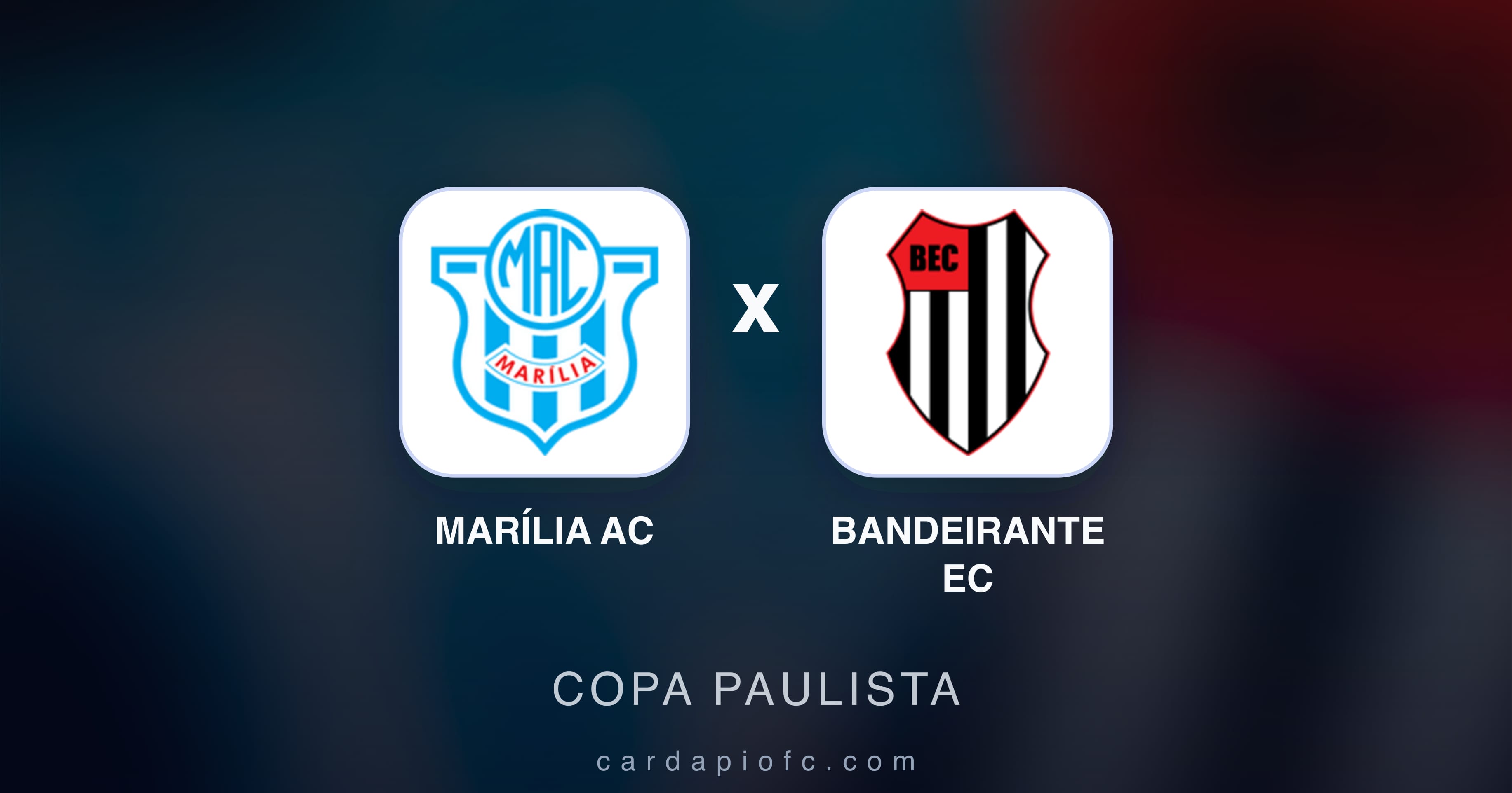 Marília AC बनाम Bandeirante EC (Copa Paulista) का पूर्वावलोकन चित्र