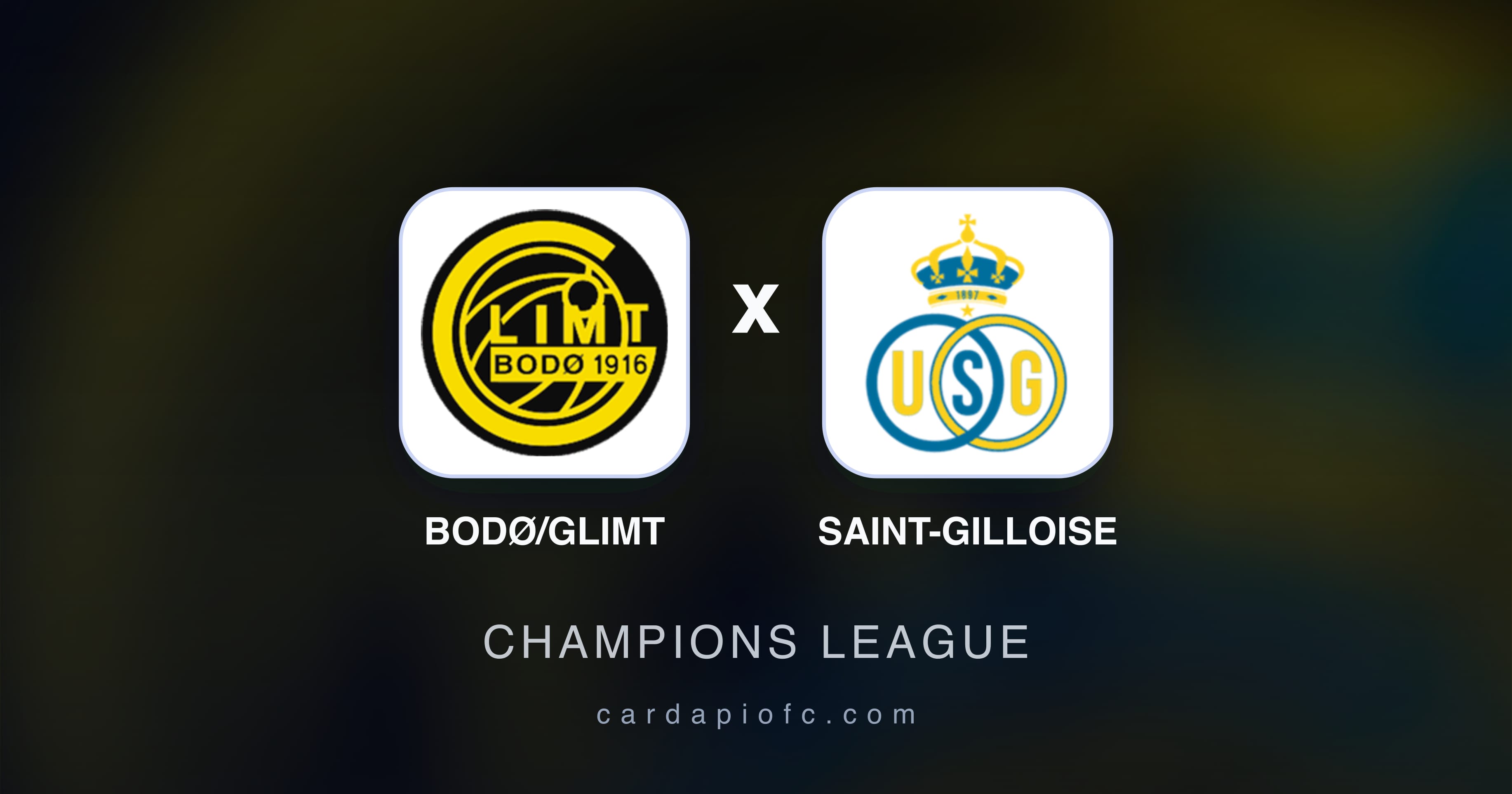 Bodø/Glimt बनाम Saint-Gilloise (Champions League) का पूर्वावलोकन चित्र