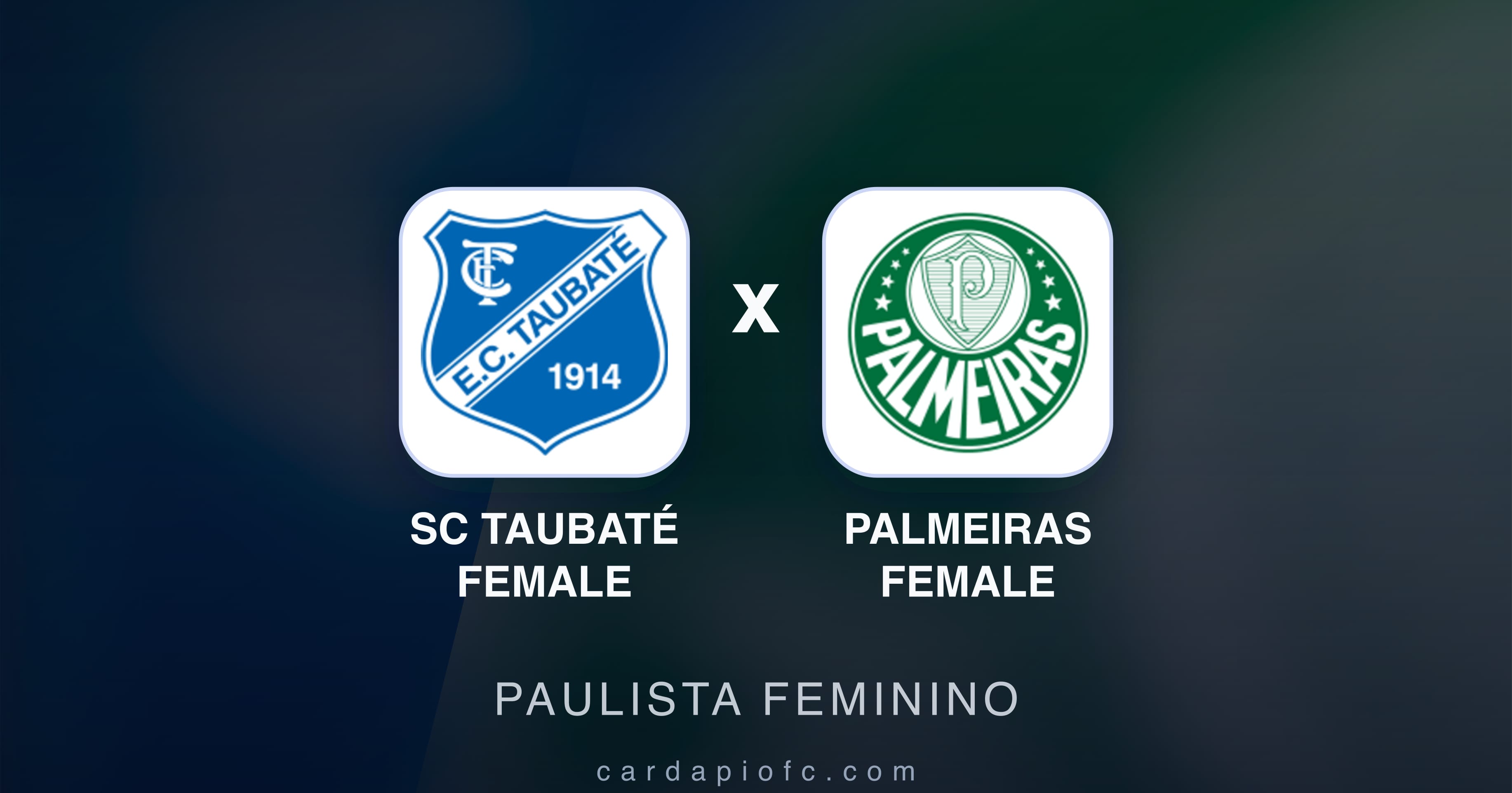 SC Taubaté Female बनाम Palmeiras Female (Paulista Feminino) का पूर्वावलोकन चित्र