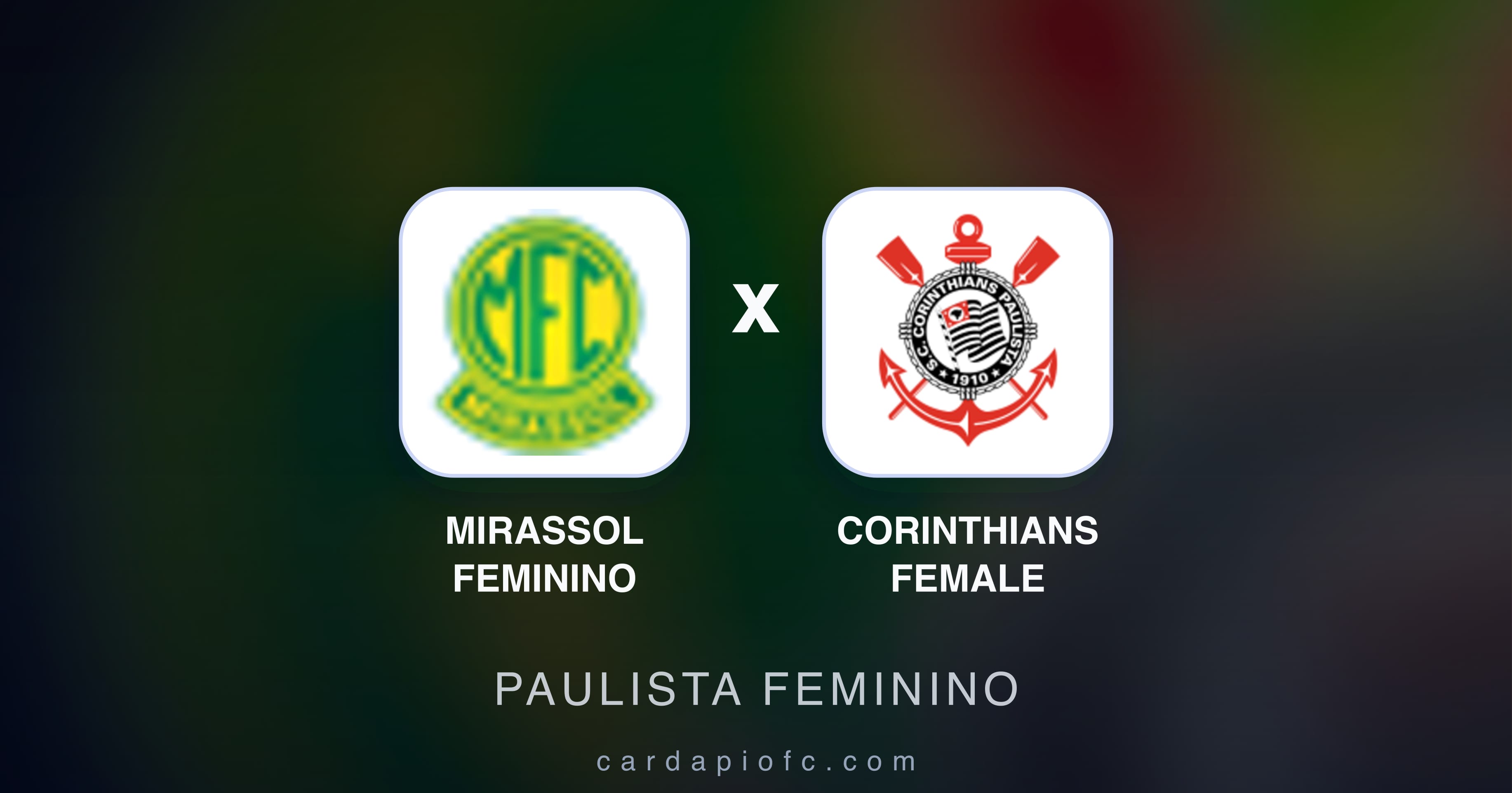 Mirassol Feminino बनाम Corinthians Female (Paulista Feminino) का पूर्वावलोकन चित्र