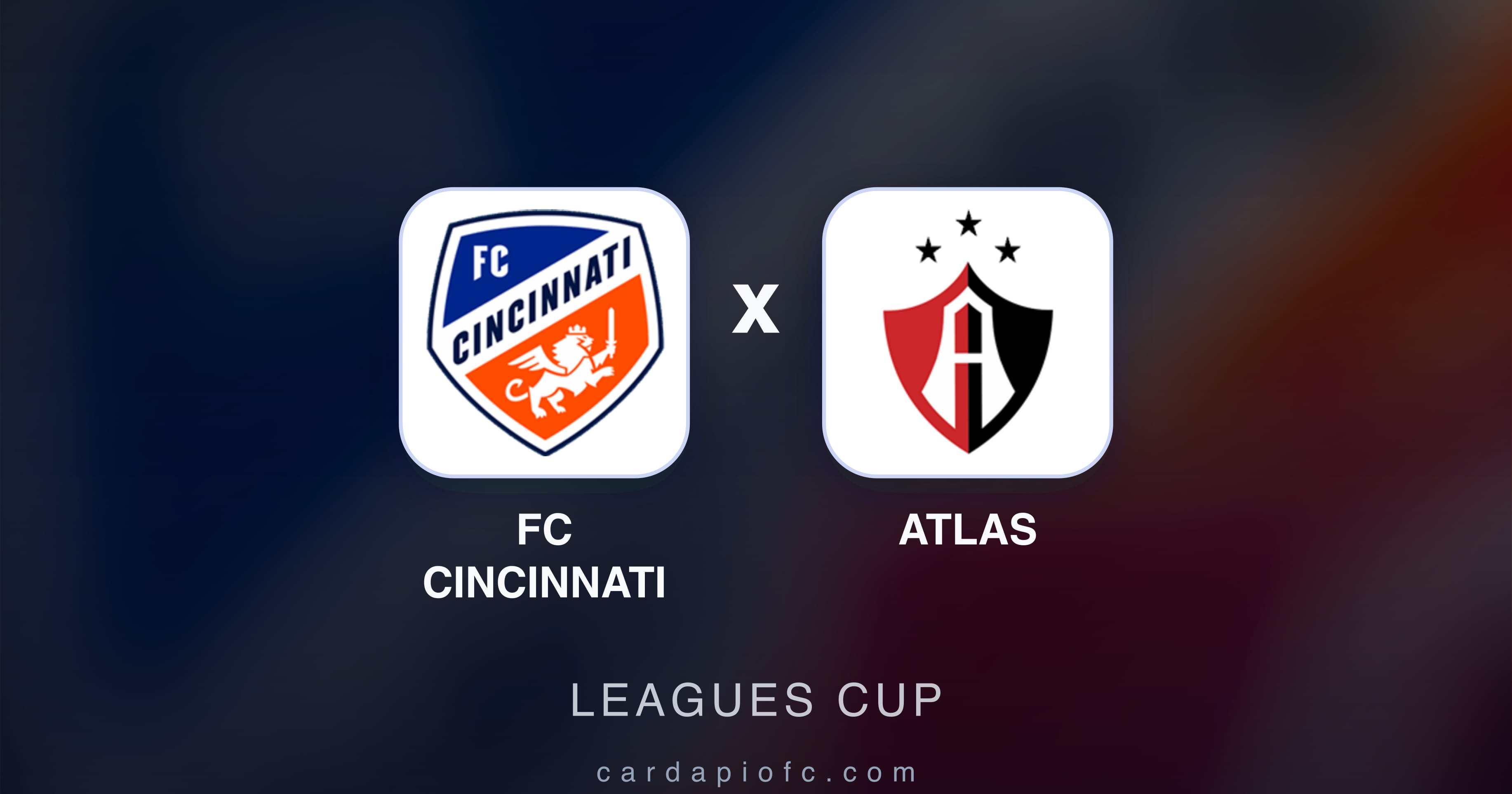 FC Cincinnati बनाम Atlas (Leagues Cup) का पूर्वावलोकन चित्र