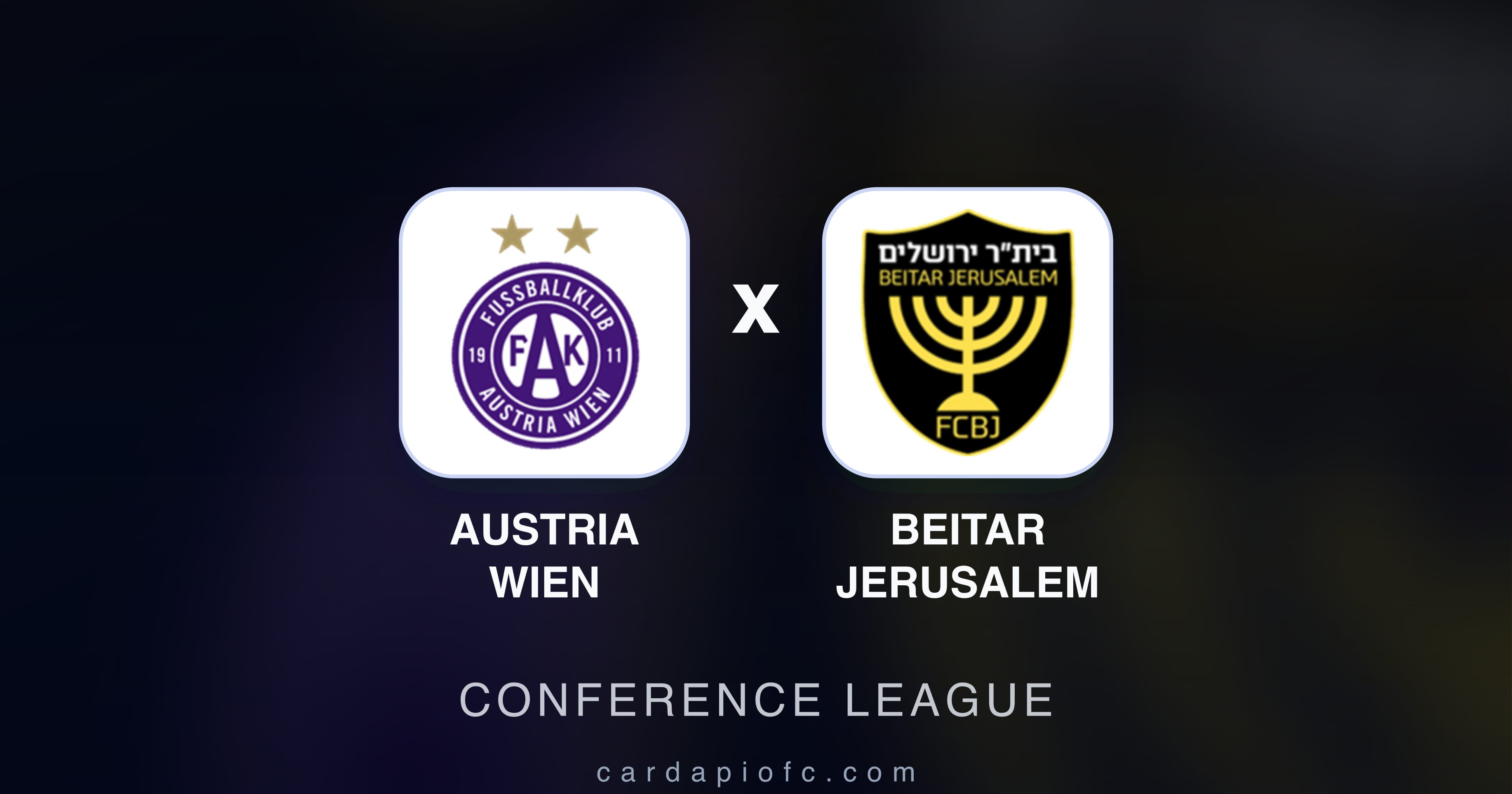 Austria Wien बनाम Beitar Jerusalem (Conference League) का पूर्वावलोकन चित्र