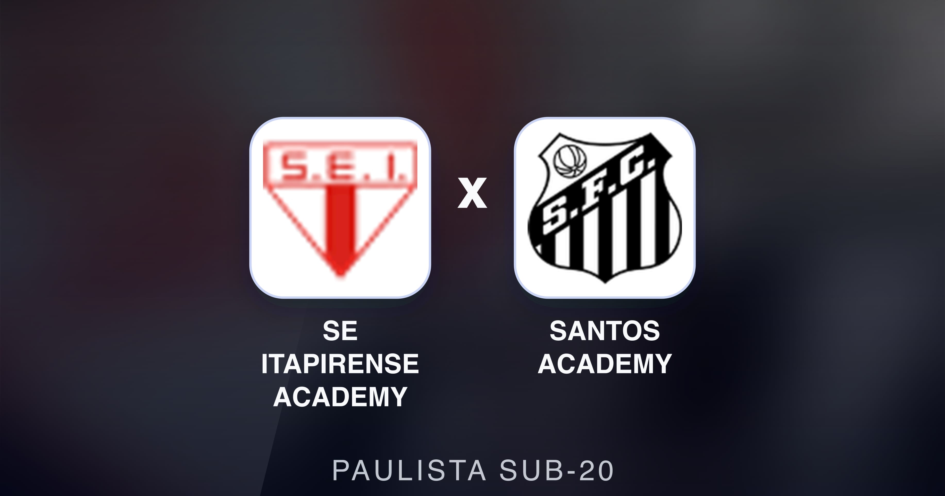 SE Itapirense Academy बनाम Santos Academy (Paulista Sub-20) का पूर्वावलोकन चित्र