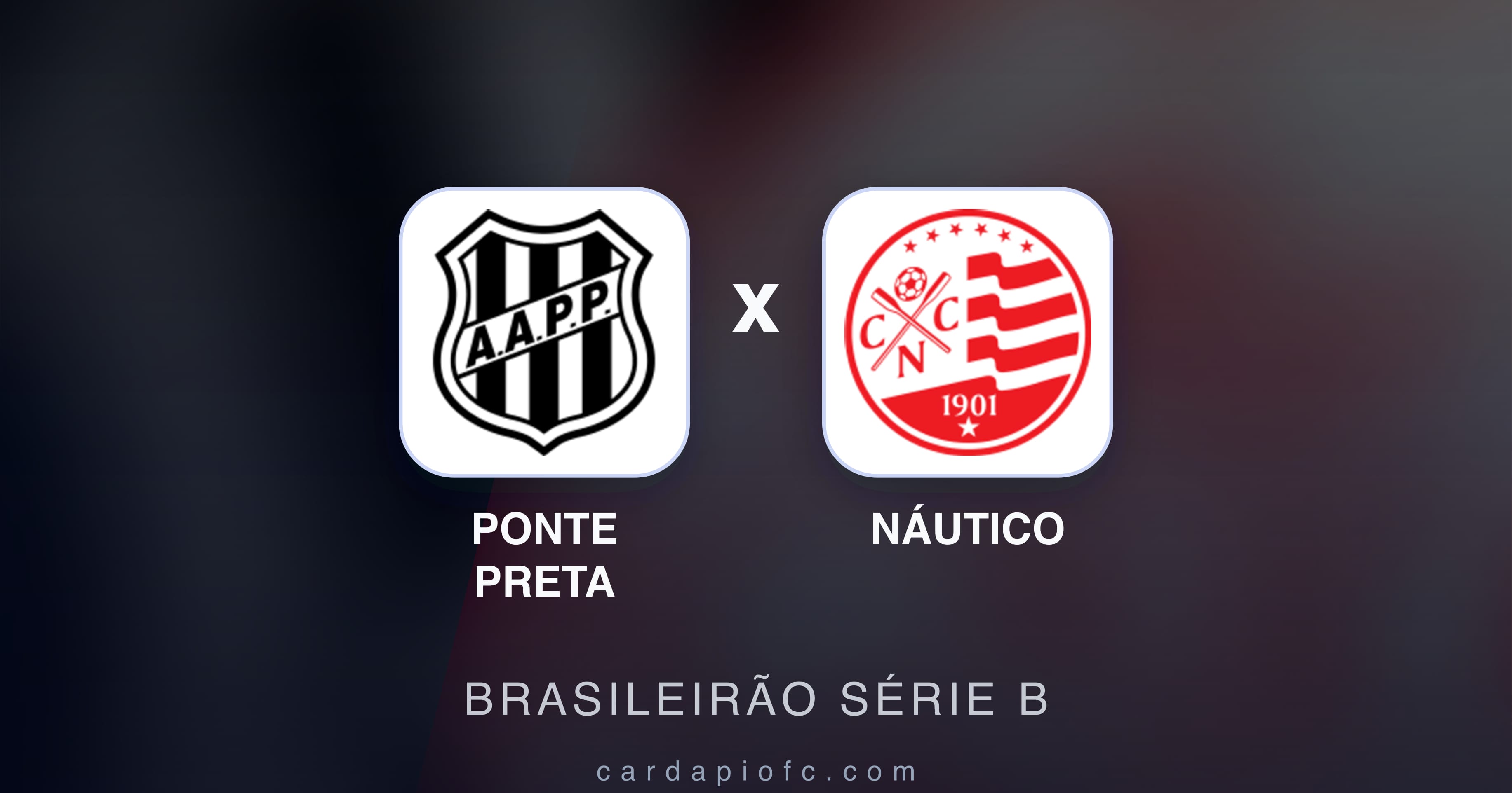 Ponte Preta बनाम Náutico (Brasileirão Série B) का पूर्वावलोकन चित्र