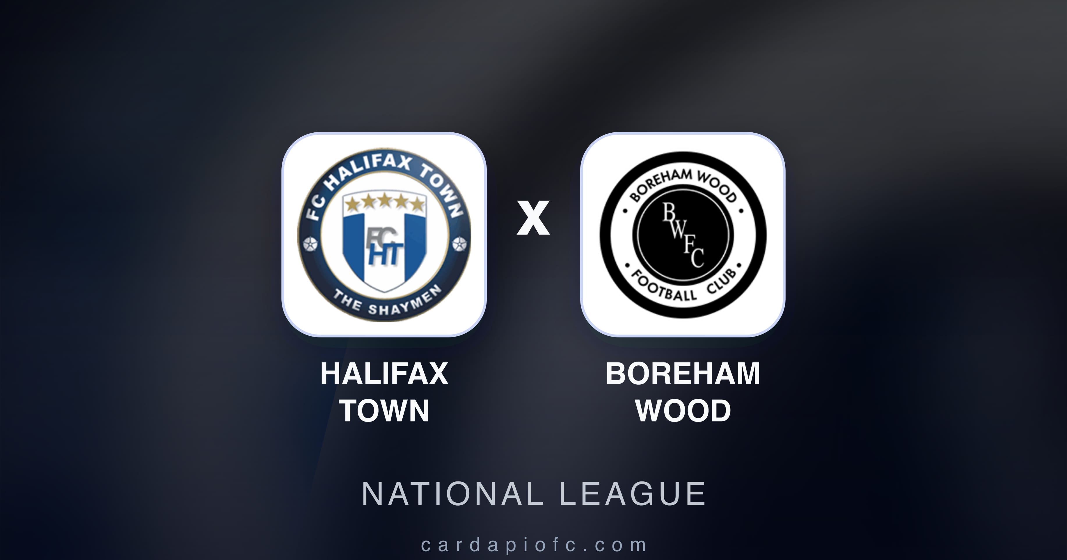 Halifax Town बनाम Boreham Wood (National League) का पूर्वावलोकन चित्र