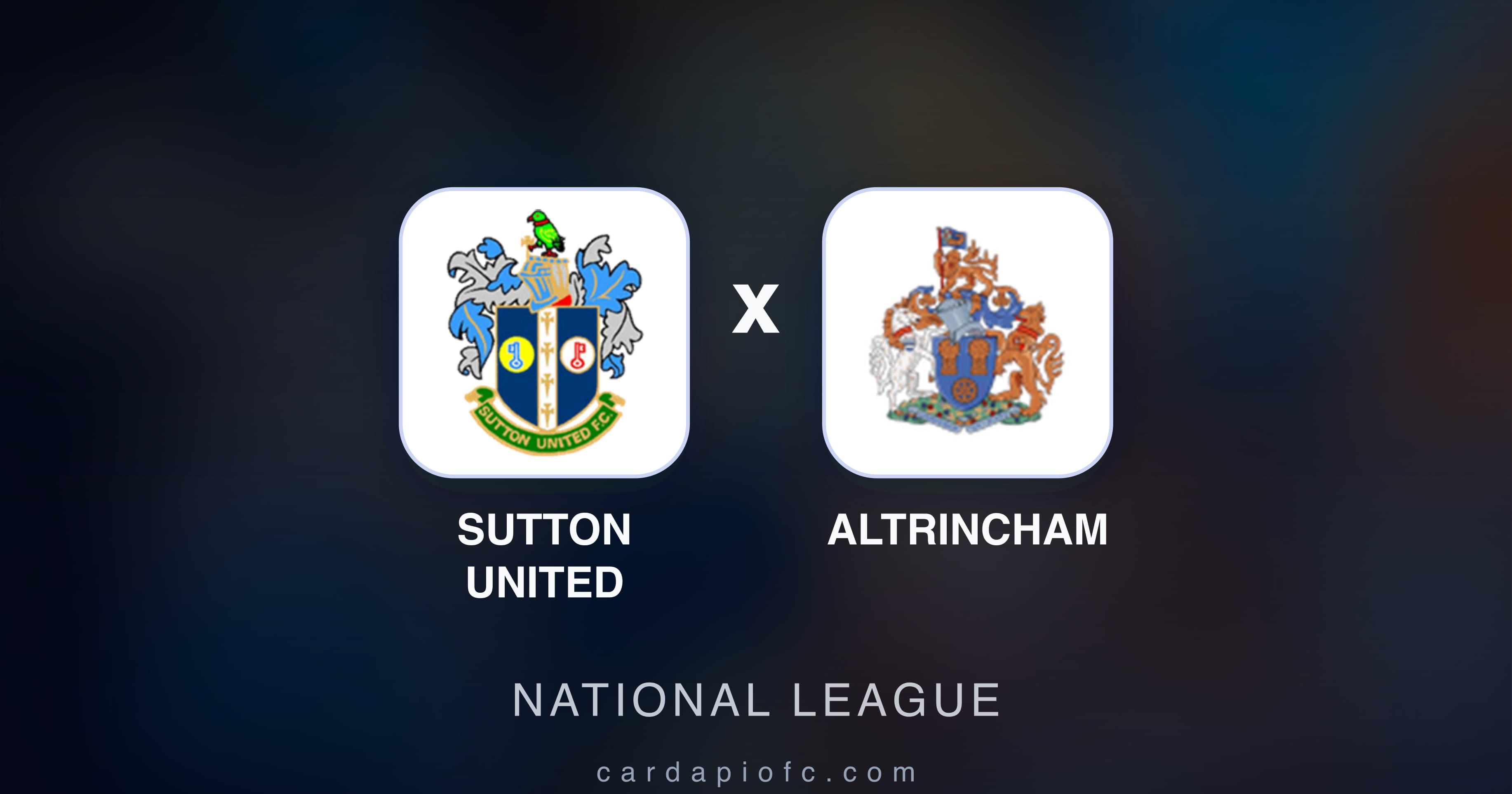 Sutton United बनाम Altrincham (National League) का पूर्वावलोकन चित्र