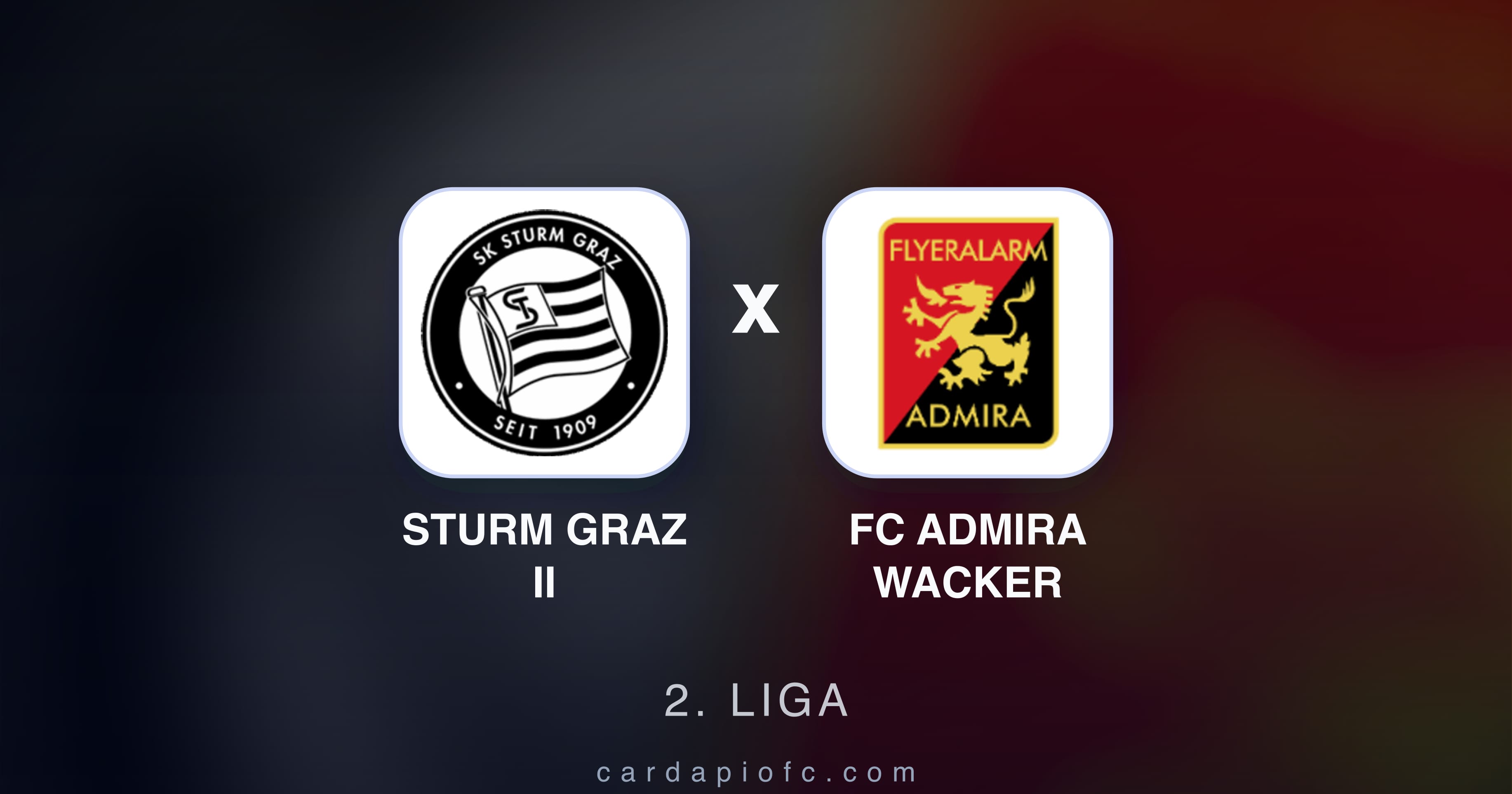 Sturm Graz II बनाम FC Admira Wacker (2. Liga) का पूर्वावलोकन चित्र