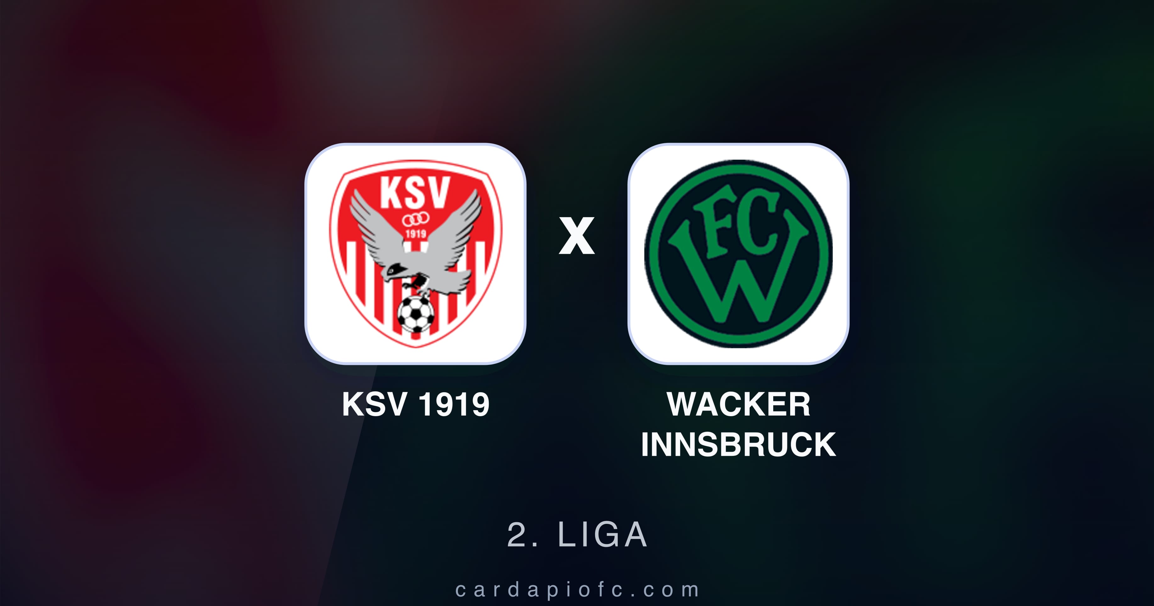 KSV 1919 बनाम Wacker Innsbruck (2. Liga) का पूर्वावलोकन चित्र