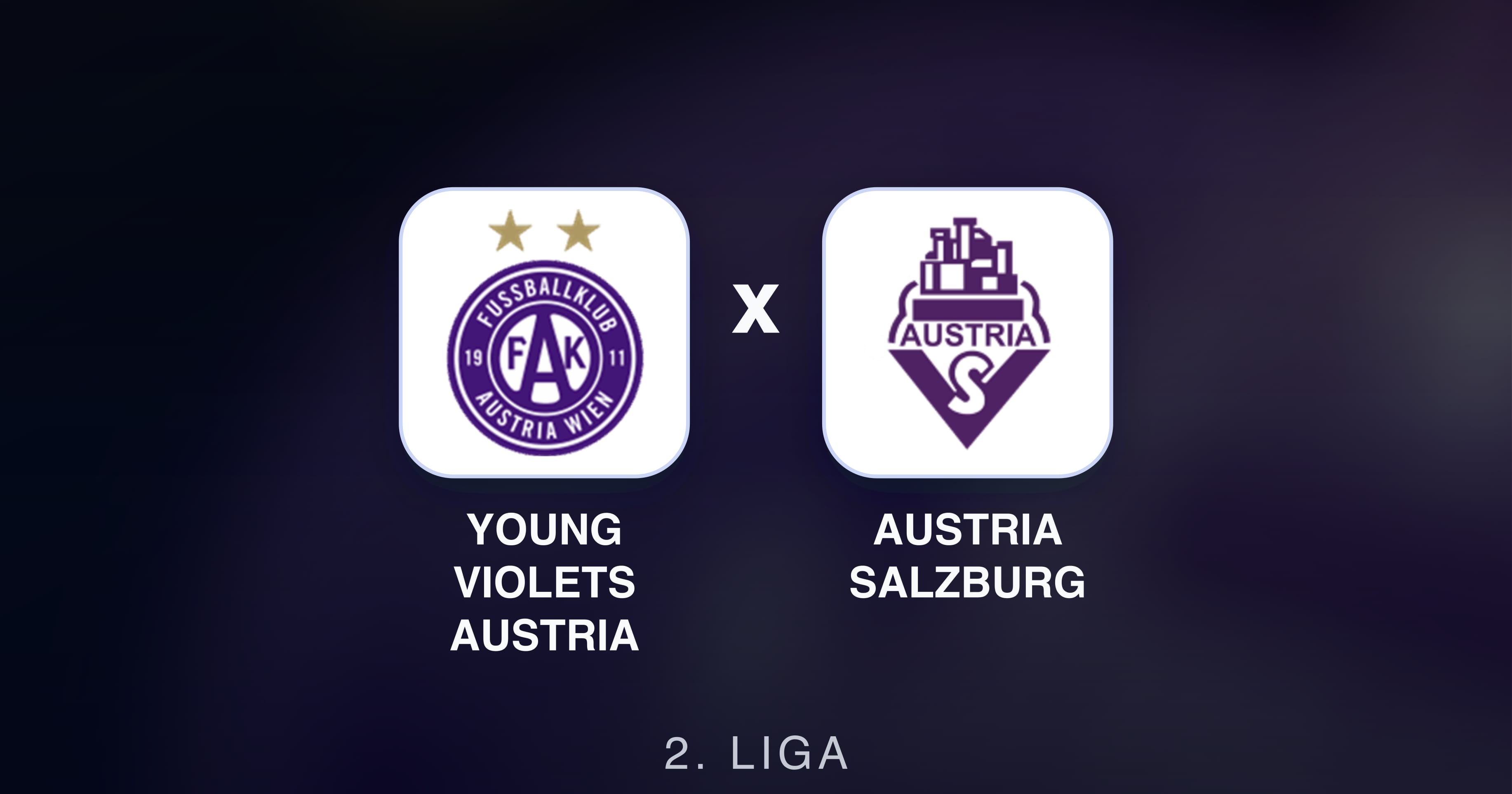 Young Violets Austria Wien बनाम Austria Salzburg (2. Liga) का पूर्वावलोकन चित्र
