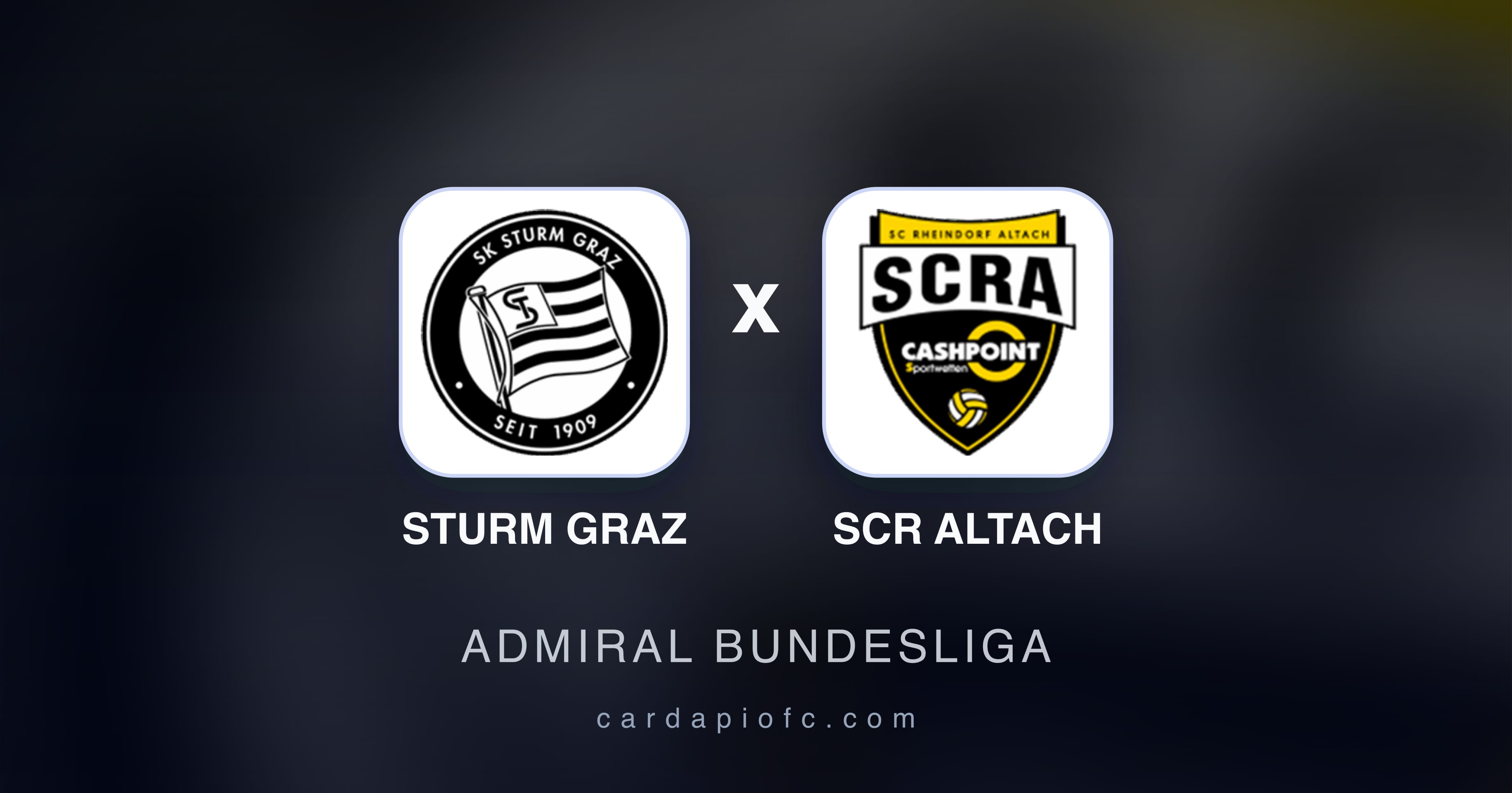 Sturm Graz बनाम SCR Altach (Admiral Bundesliga) का पूर्वावलोकन चित्र