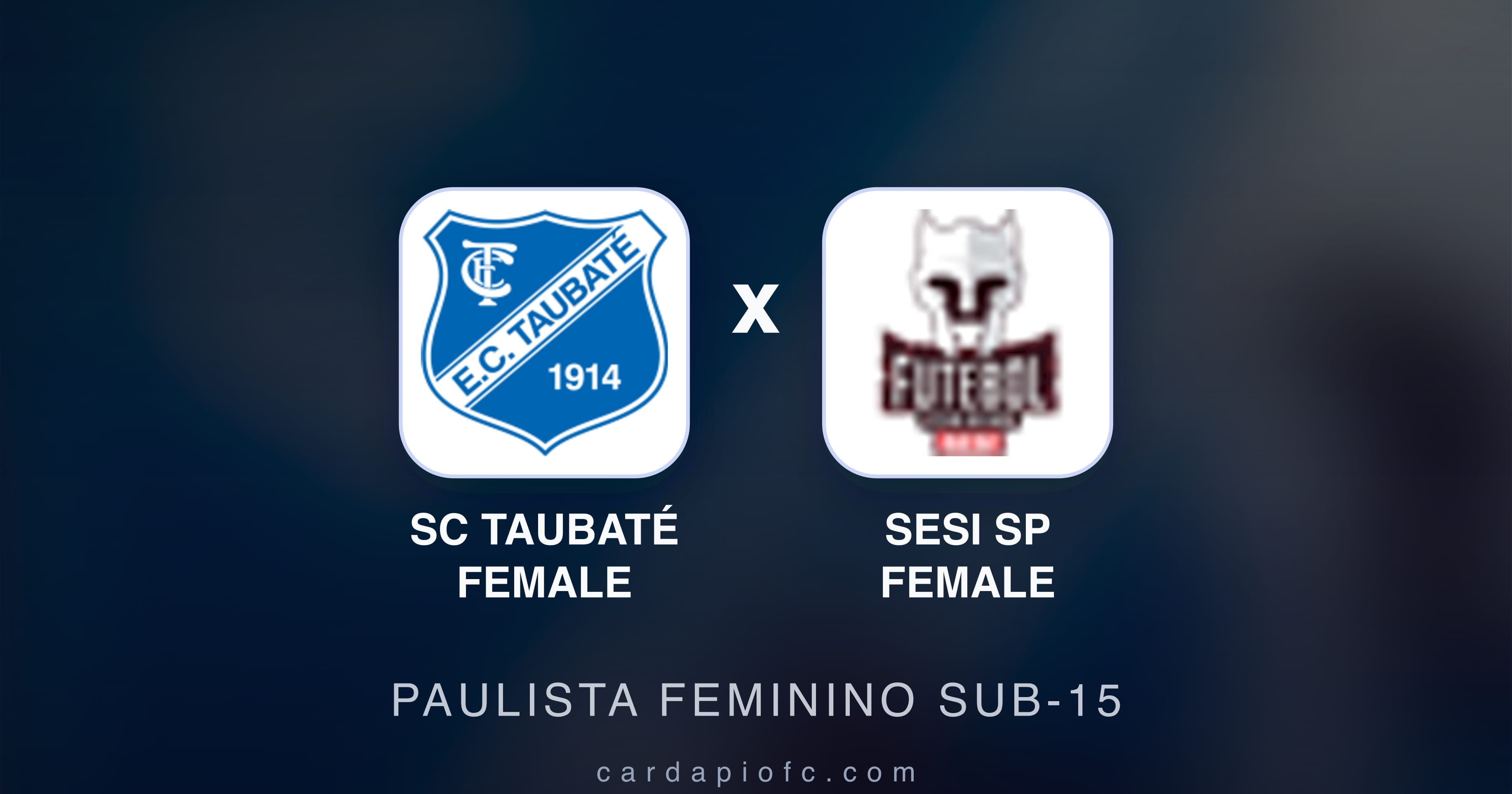 SC Taubaté Female बनाम SESI SP Female (Paulista Feminino Sub-15) का पूर्वावलोकन चित्र