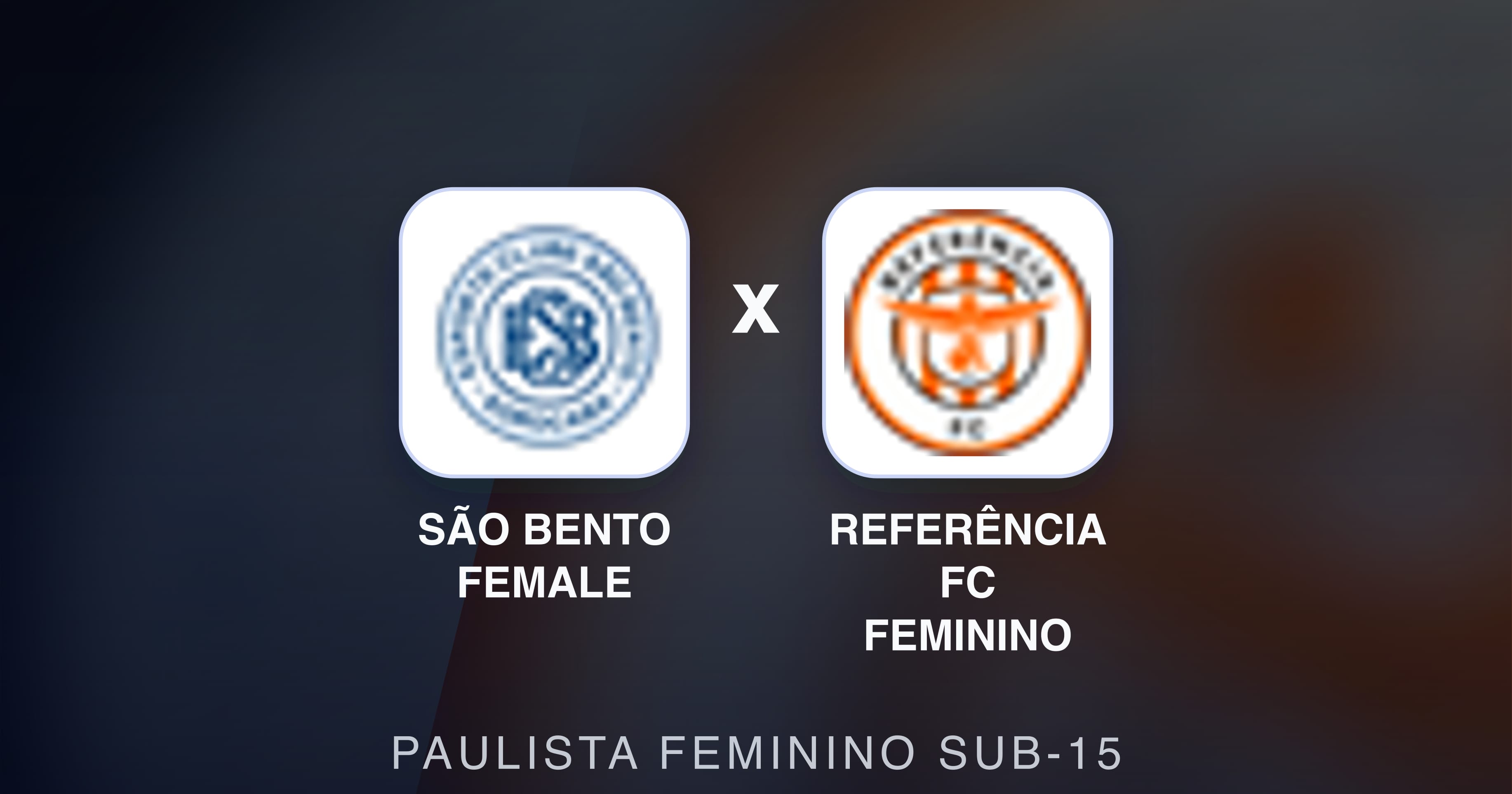 São Bento Female बनाम Referência FC Feminino (Paulista Feminino Sub-15) का पूर्वावलोकन चित्र