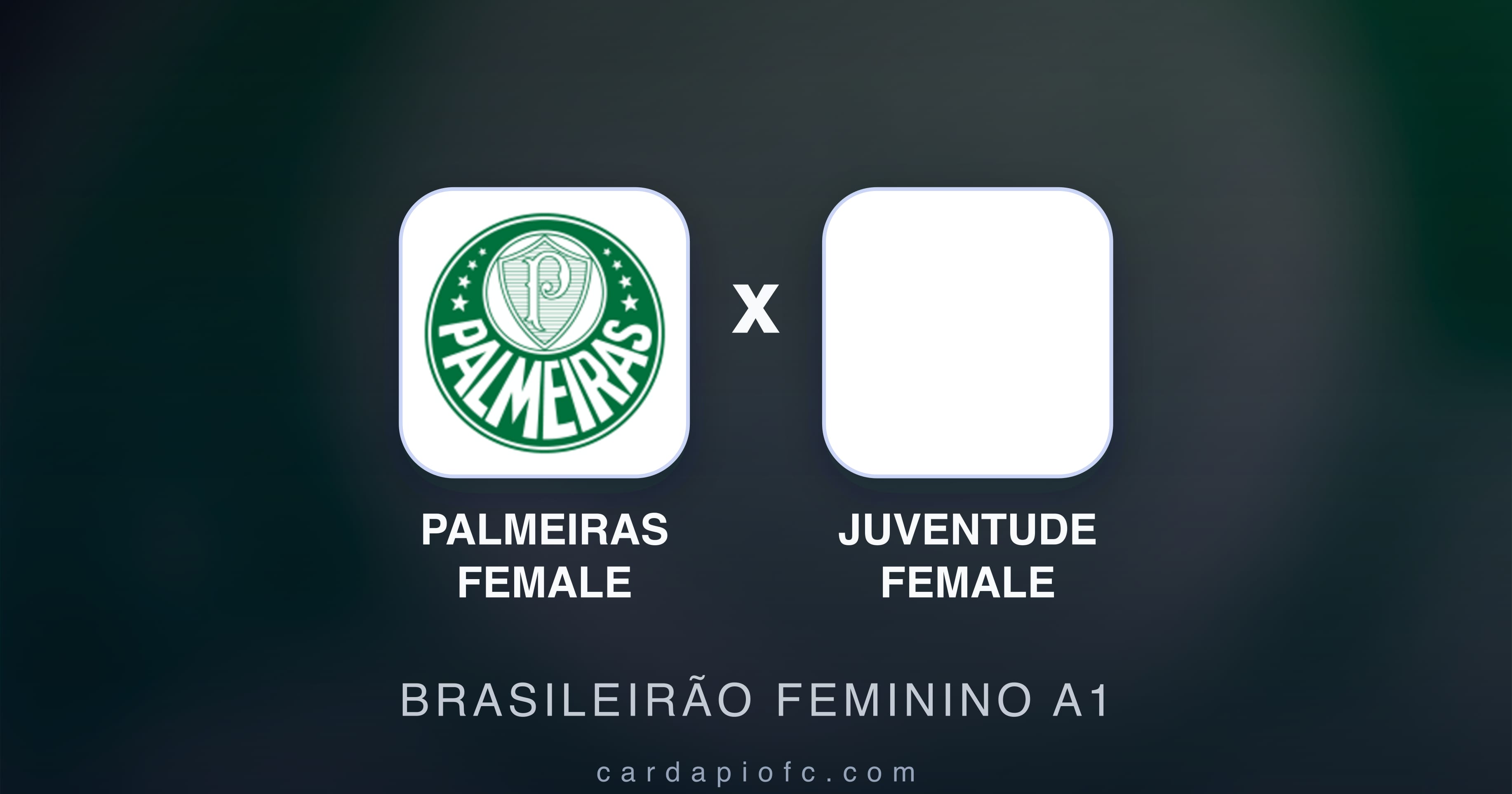 Palmeiras Female बनाम Juventude Female (Brasileirão Feminino A1) का पूर्वावलोकन चित्र