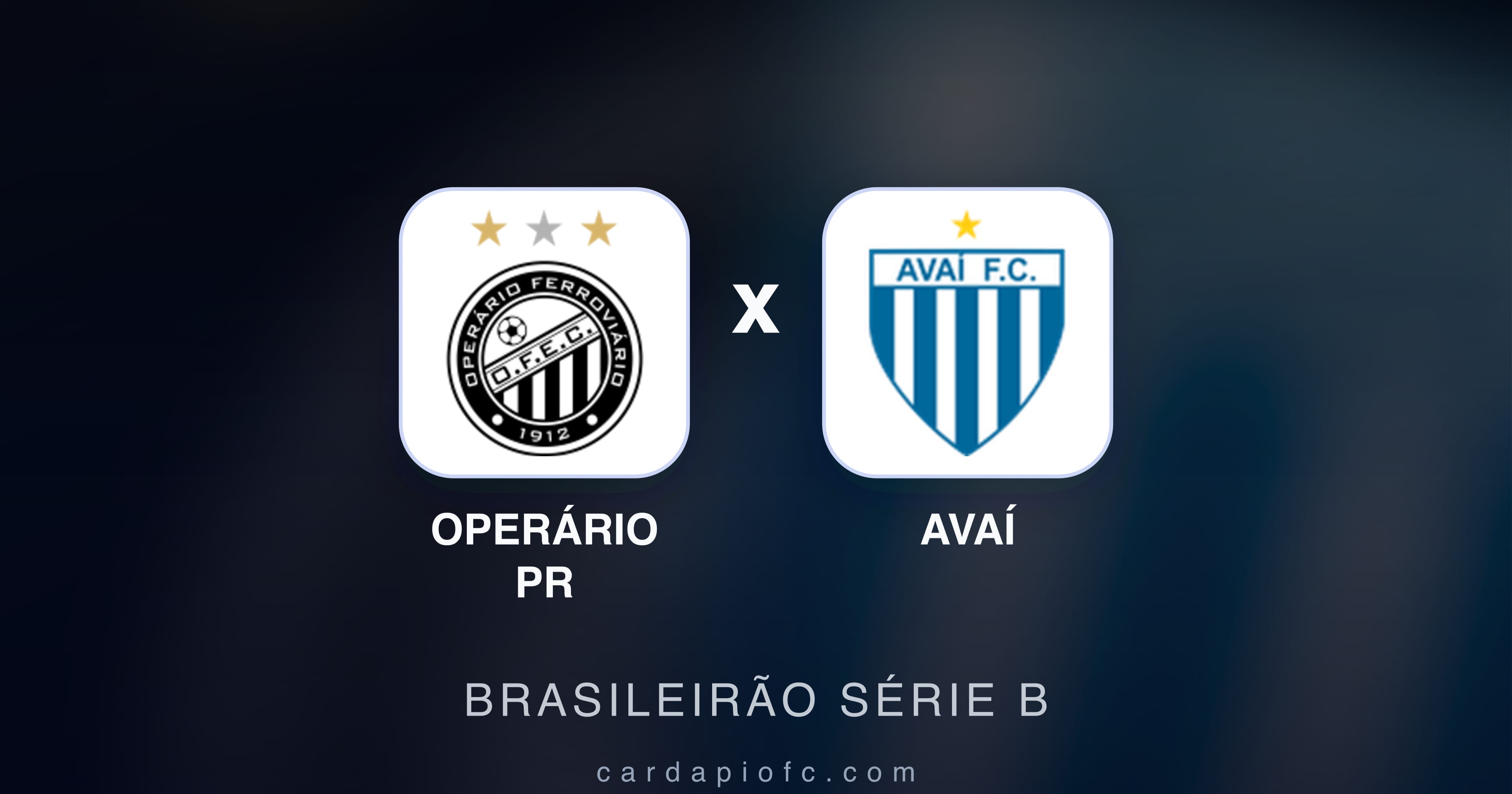 Operário PR बनाम Avaí (Brasileirão Série B) का पूर्वावलोकन चित्र