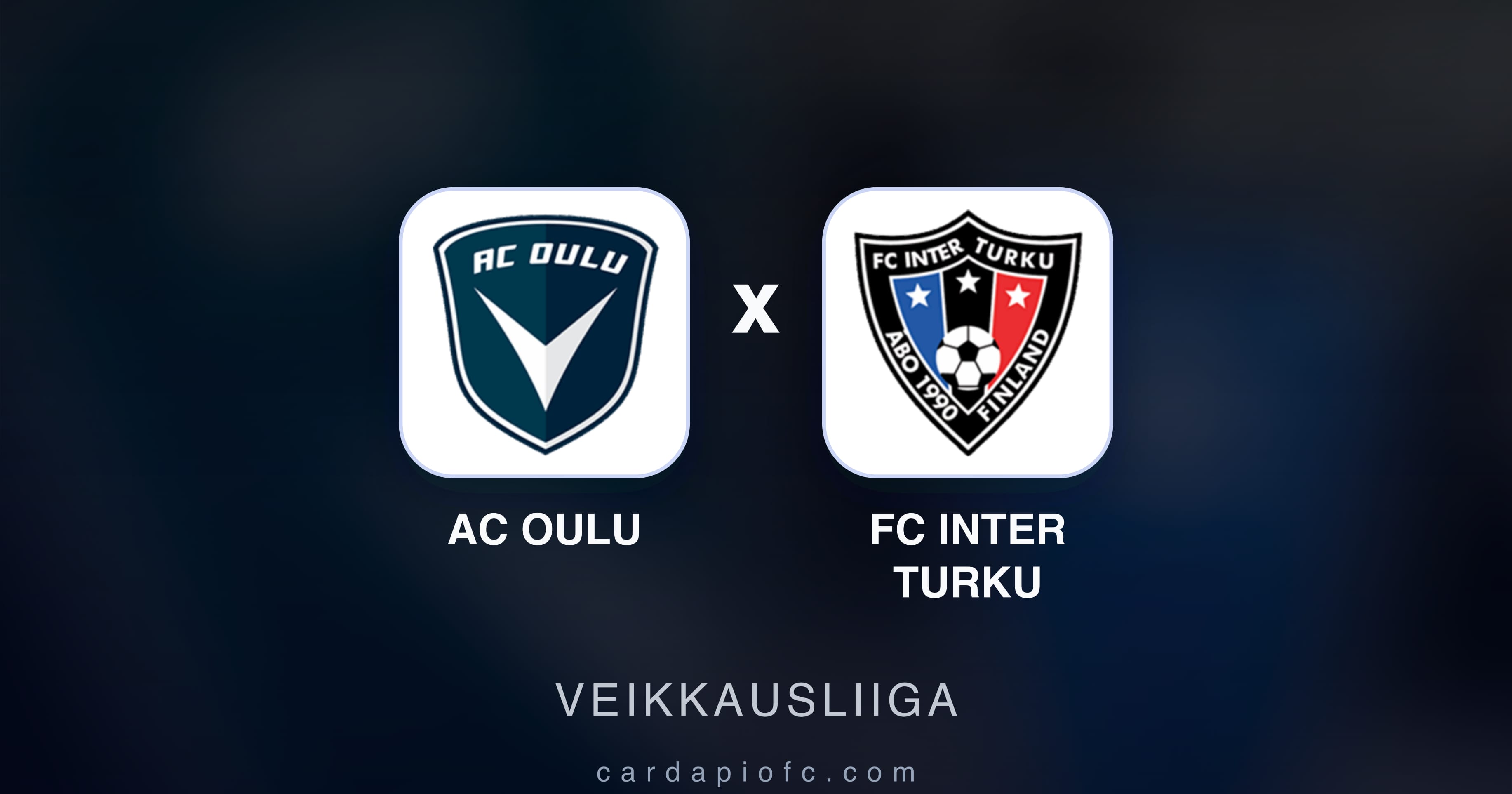 AC Oulu बनाम FC Inter Turku (Veikkausliiga) का पूर्वावलोकन चित्र