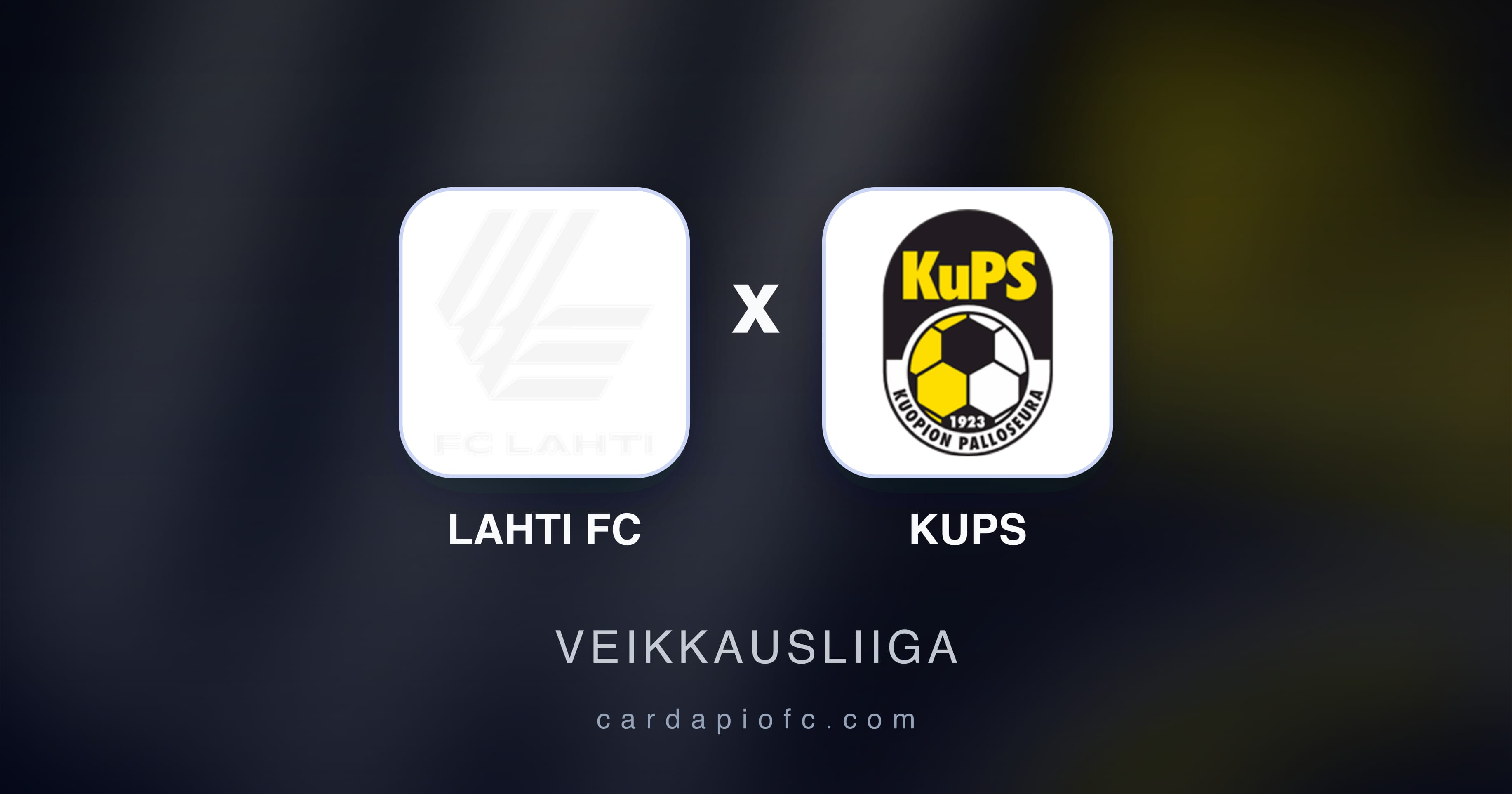 Lahti FC बनाम KuPS (Veikkausliiga) का पूर्वावलोकन चित्र
