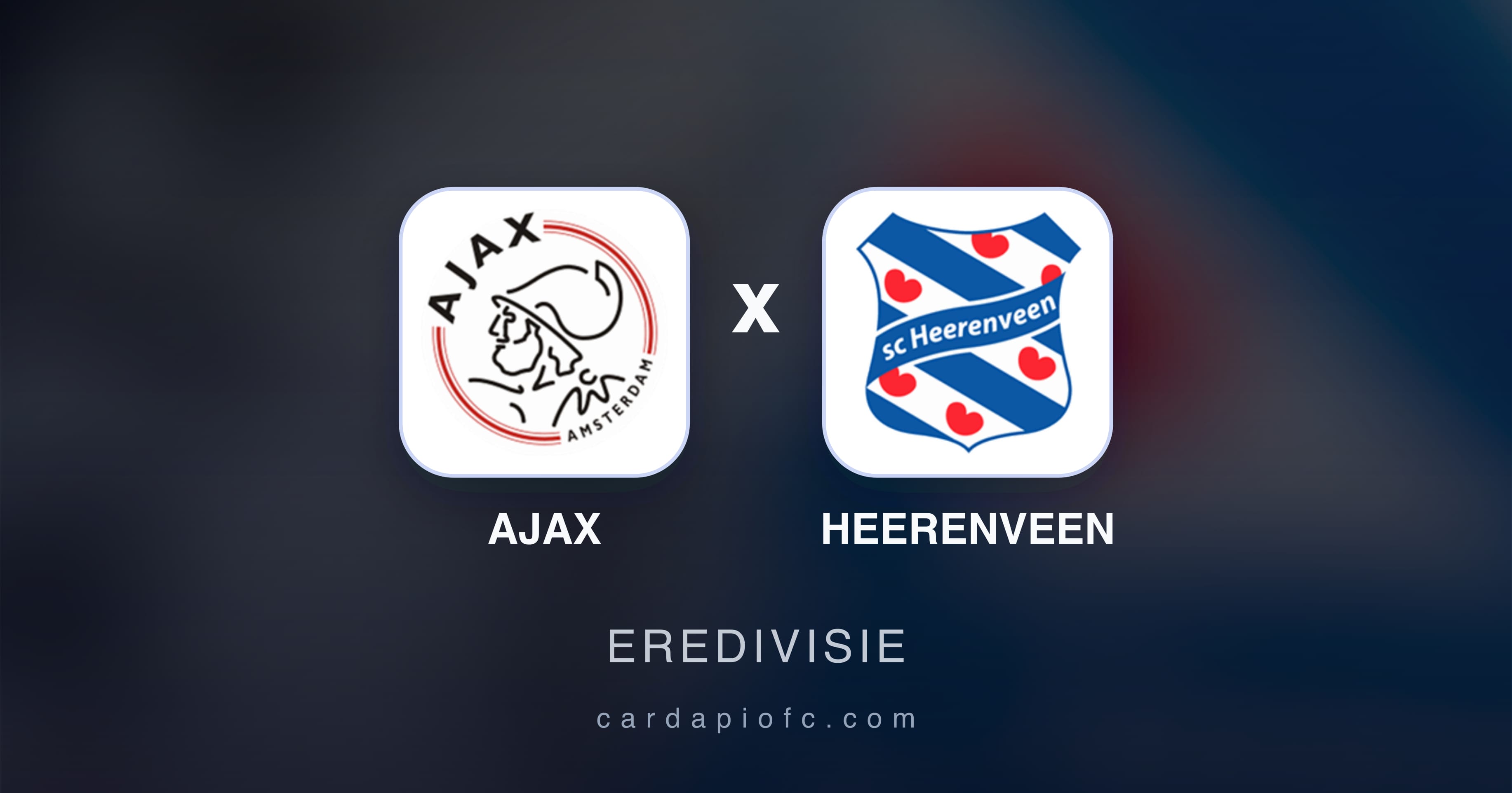 Ajax बनाम Heerenveen (Eredivisie) का पूर्वावलोकन चित्र