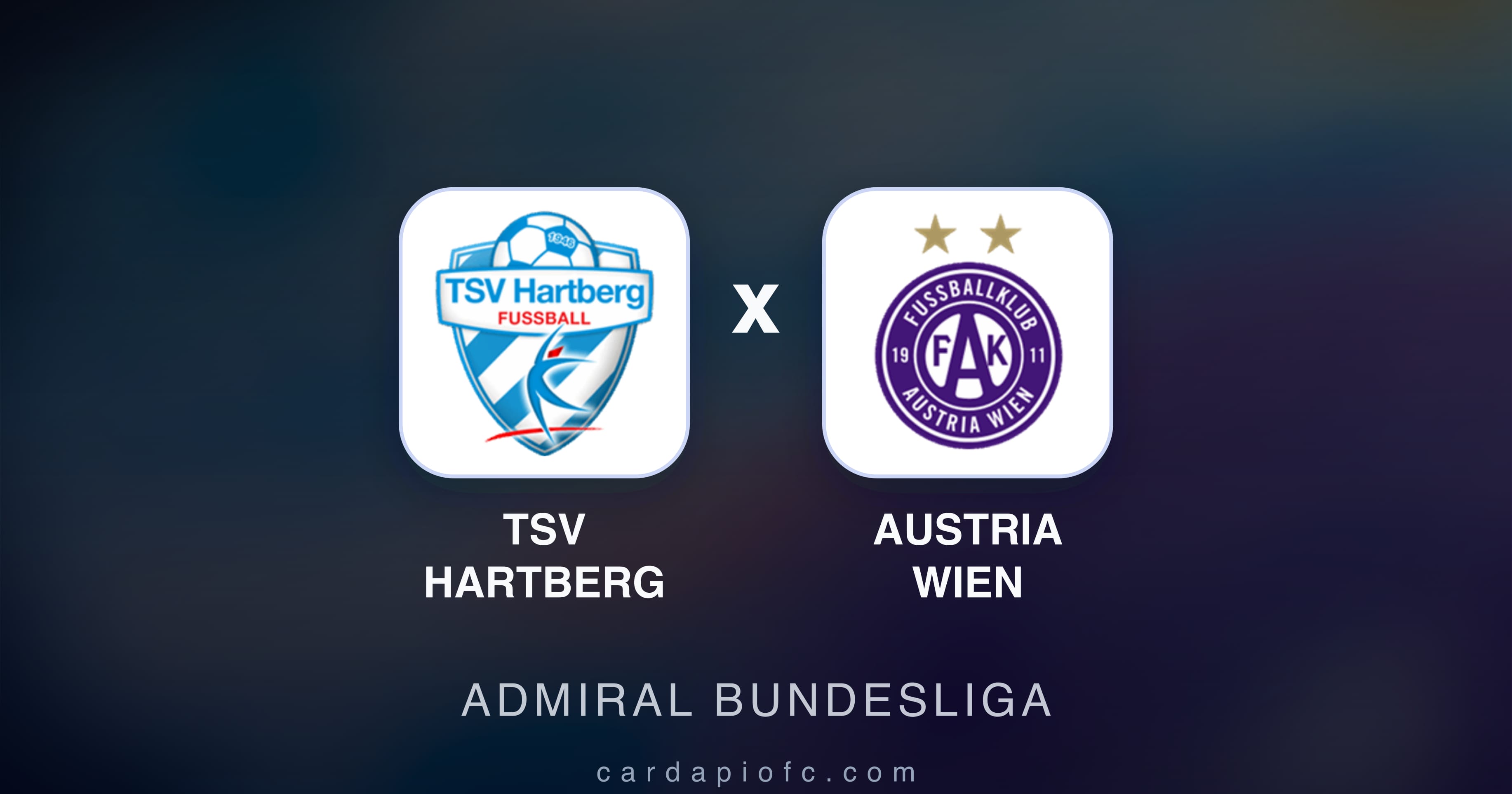 TSV Hartberg बनाम Austria Wien (Admiral Bundesliga) का पूर्वावलोकन चित्र