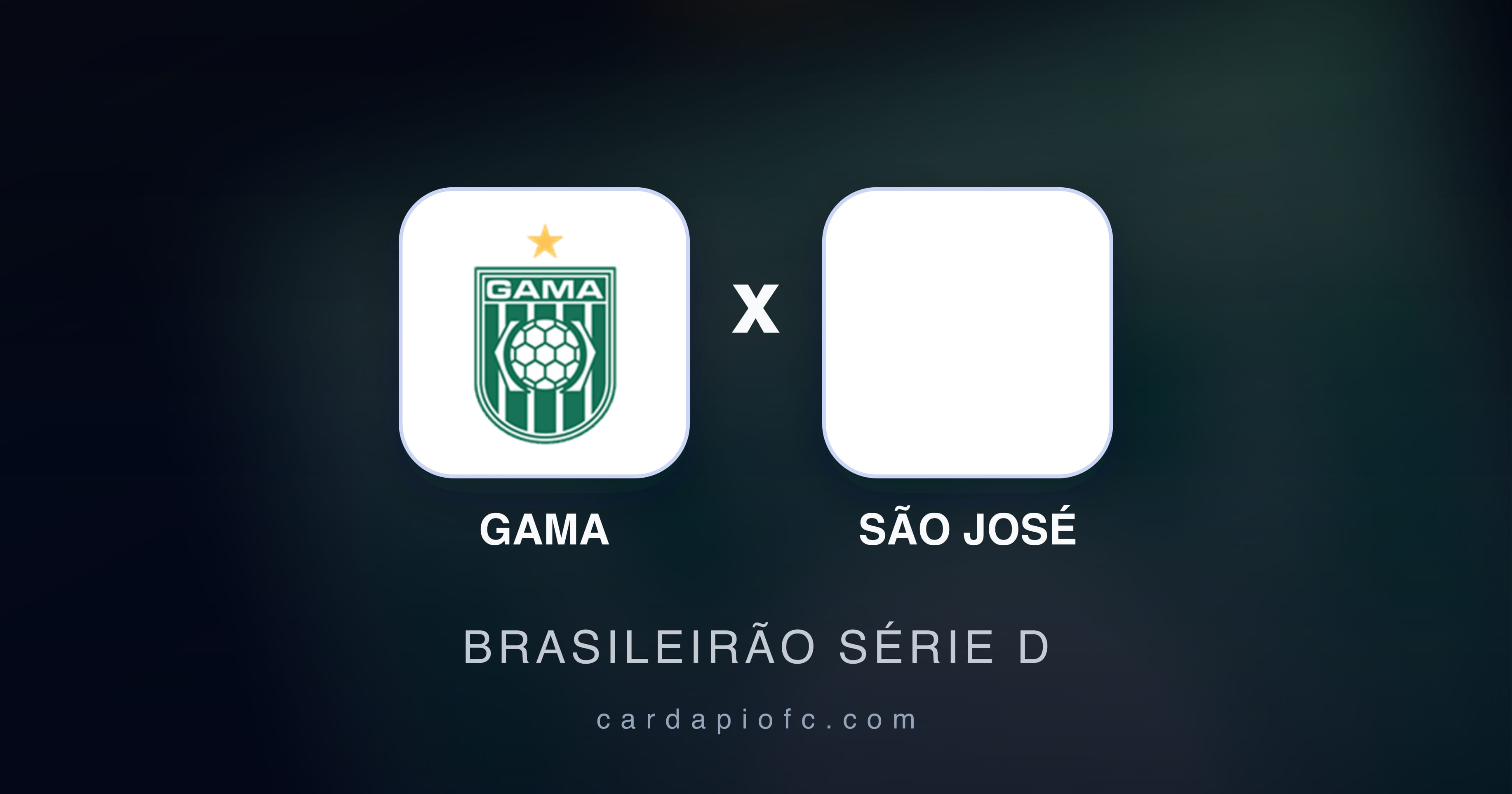 Gama बनाम São José (Brasileirão Série D) का पूर्वावलोकन चित्र