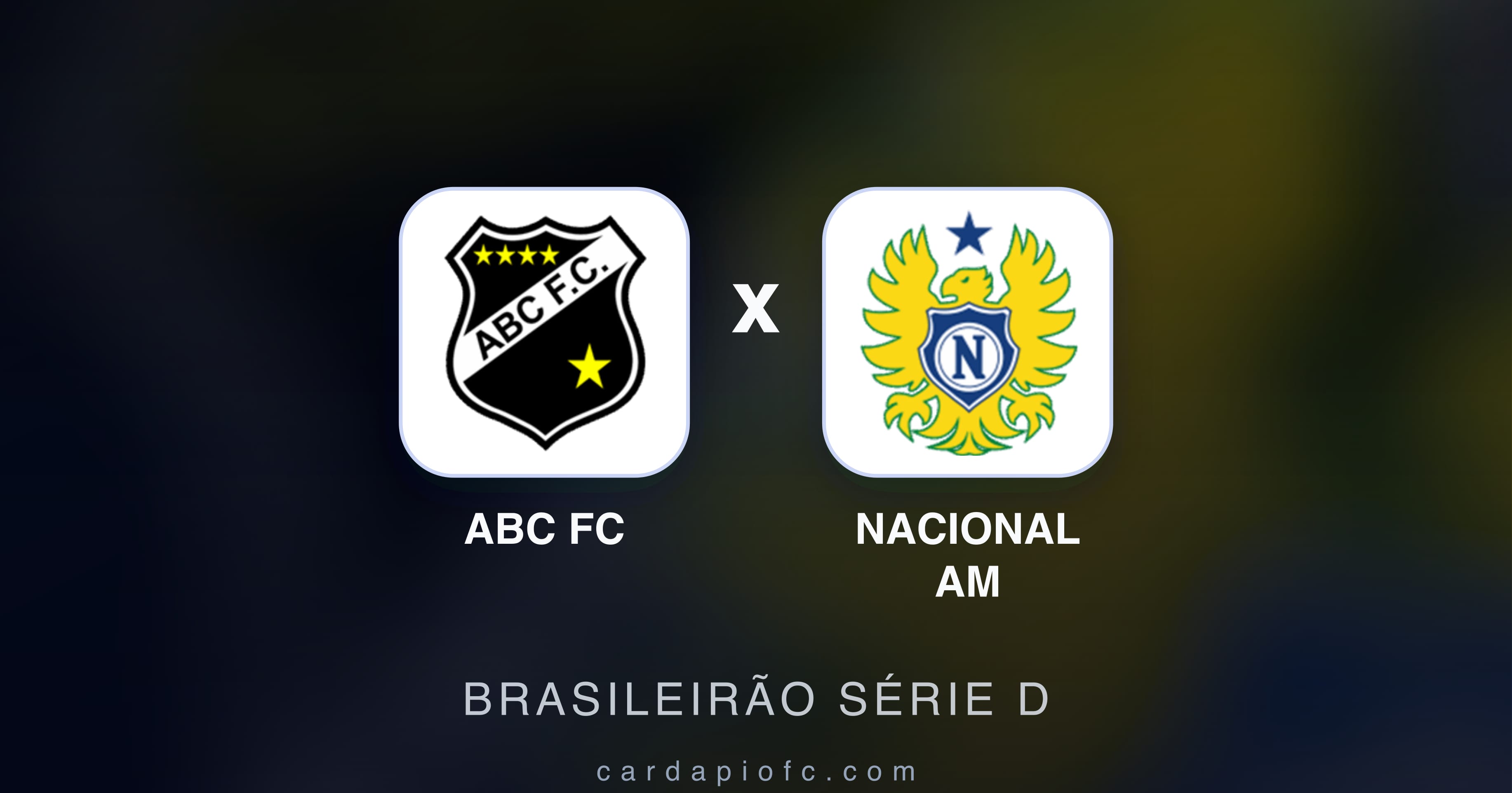 ABC FC बनाम Nacional AM (Brasileirão Série D) का पूर्वावलोकन चित्र