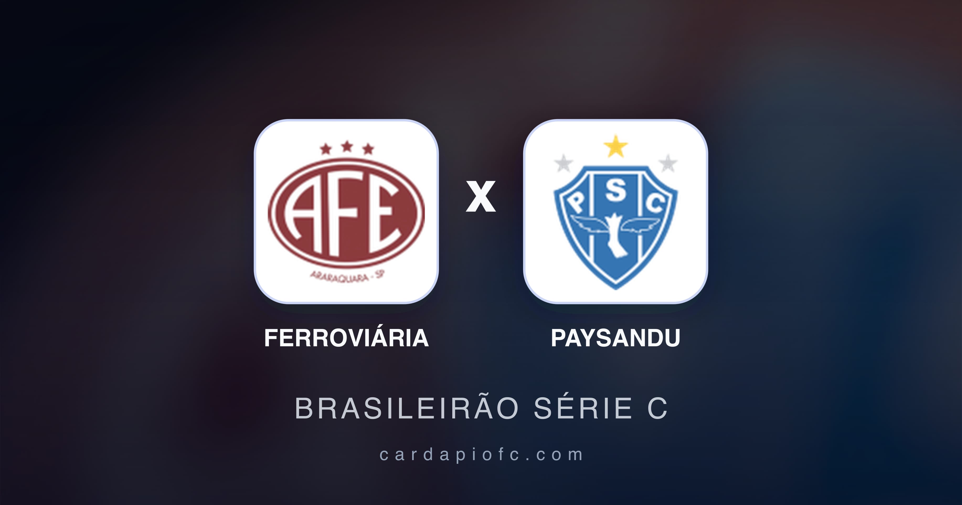 Ferroviária बनाम Paysandu (Brasileirão Série C) का पूर्वावलोकन चित्र