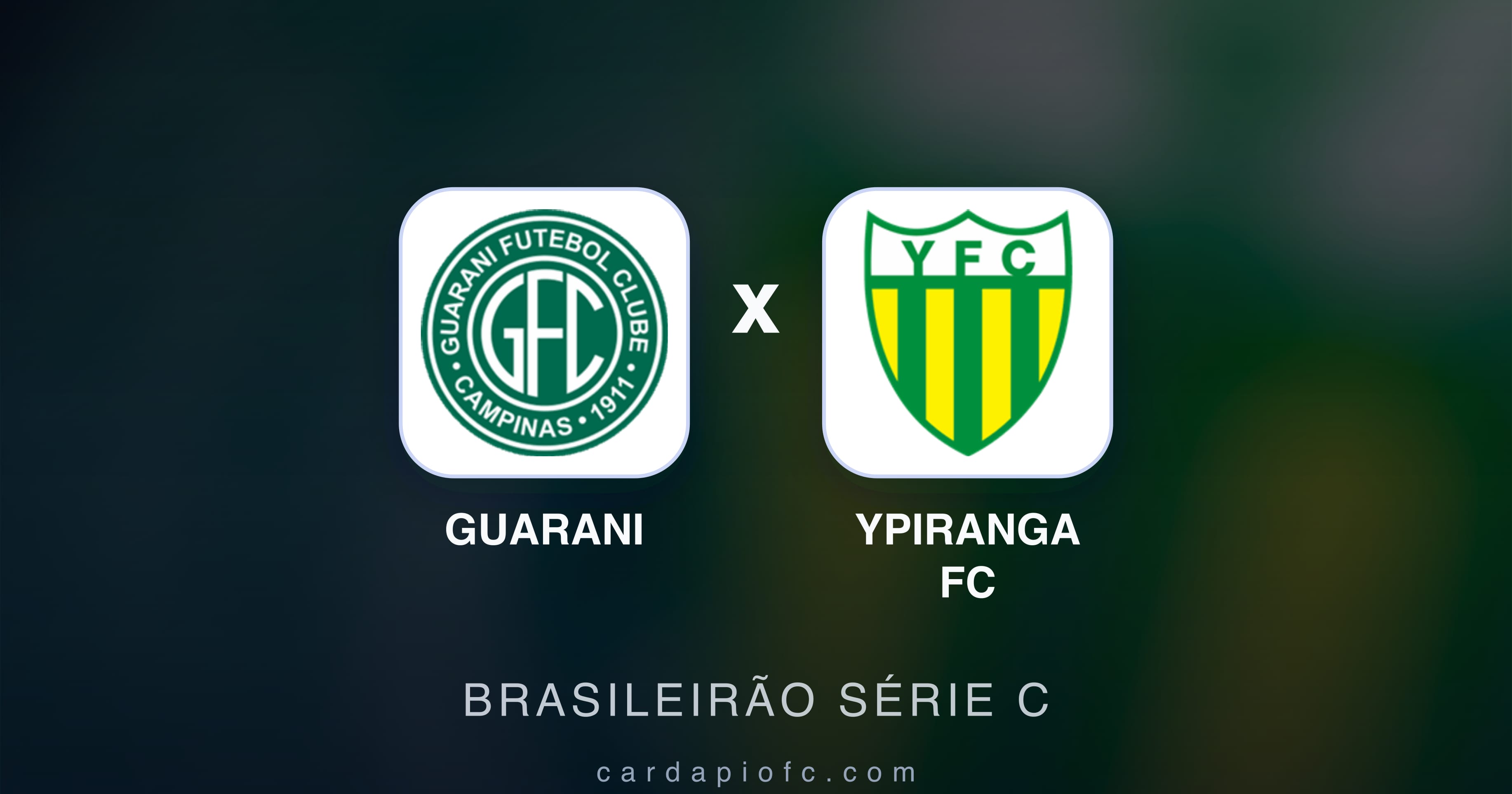 Guarani बनाम Ypiranga FC (Brasileirão Série C) का पूर्वावलोकन चित्र