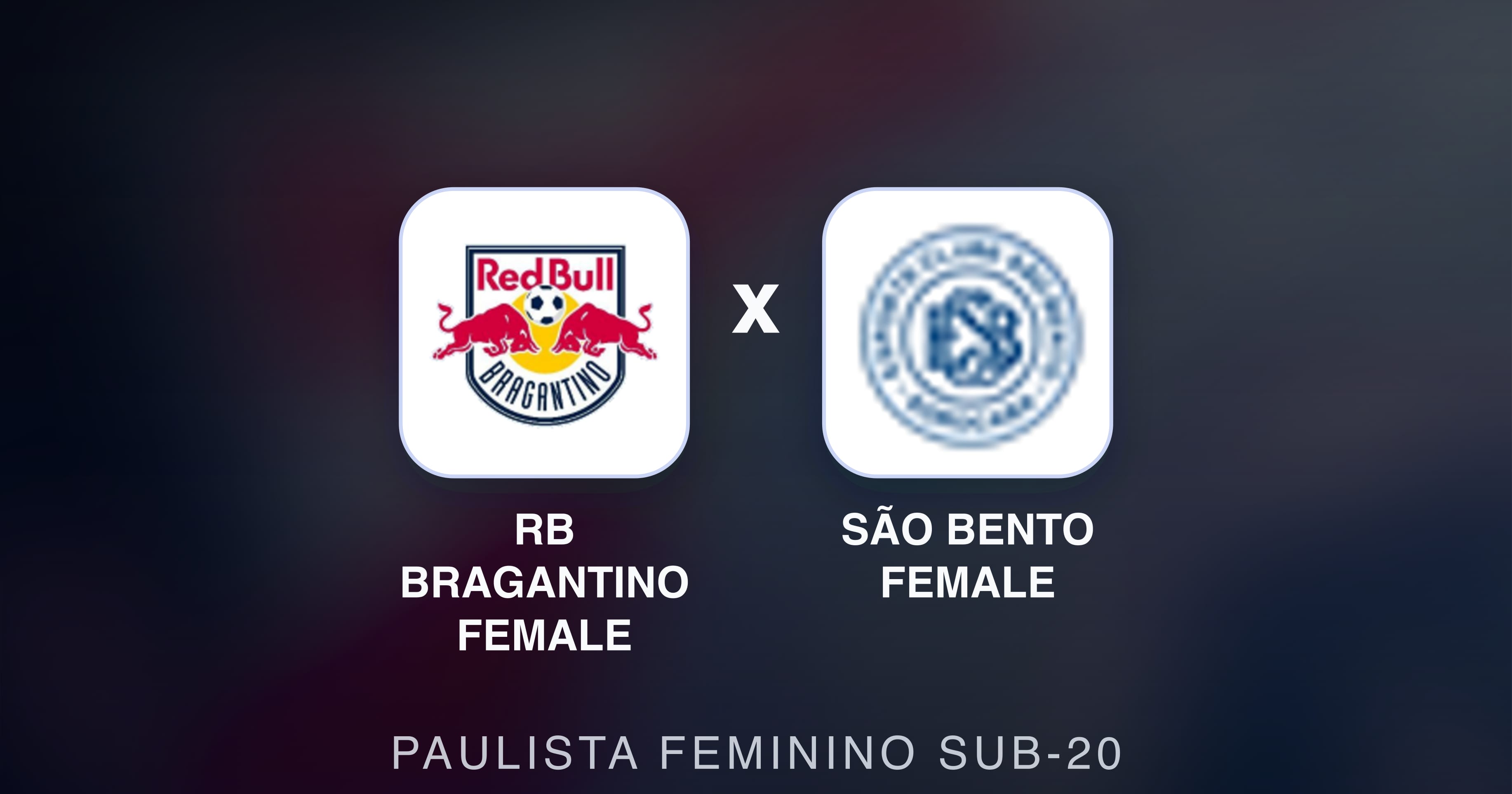 RB Bragantino Female बनाम São Bento Female (Paulista Feminino Sub-20) का पूर्वावलोकन चित्र