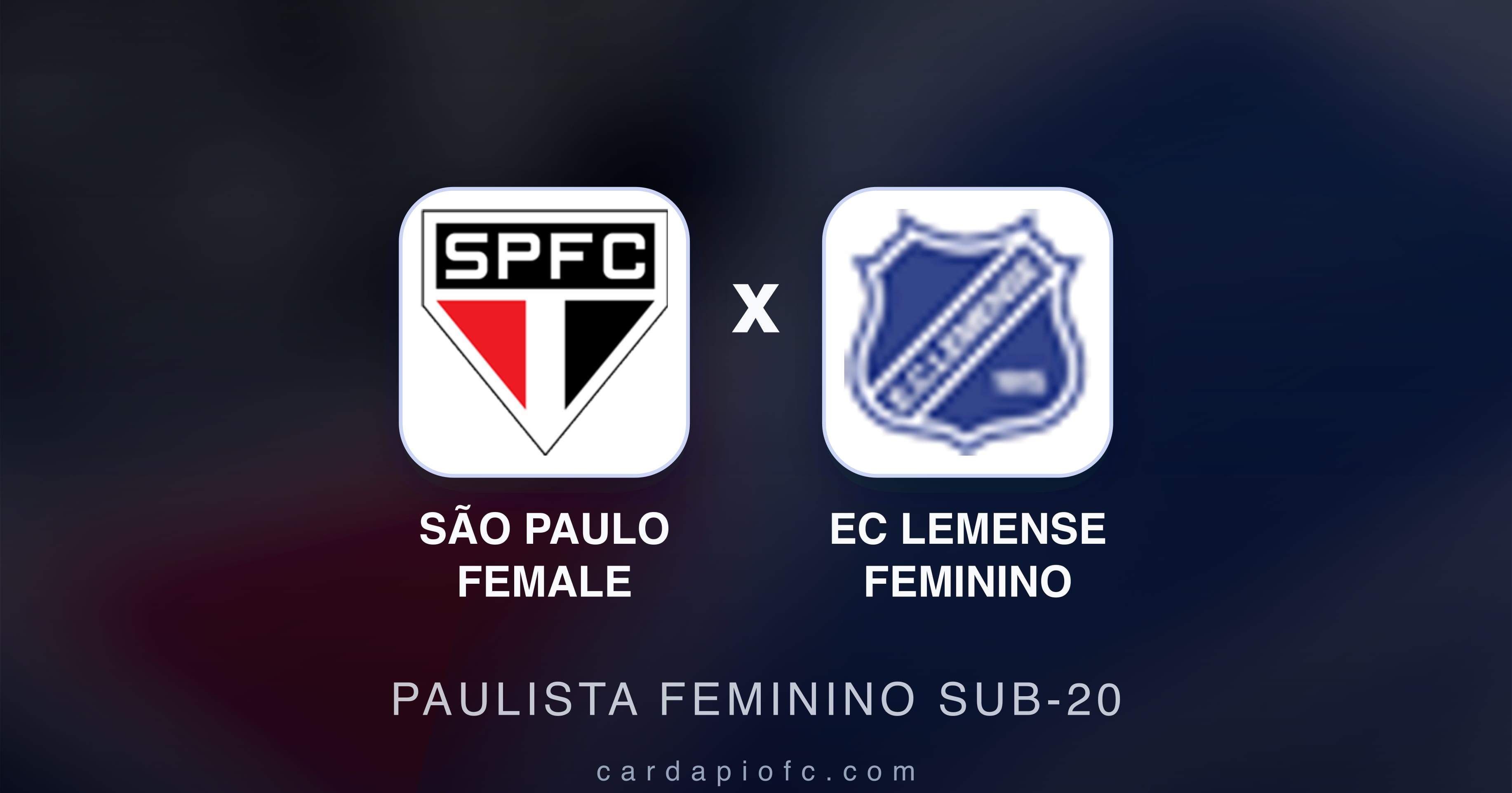 São Paulo Female बनाम EC Lemense Feminino (Paulista Feminino Sub-20) का पूर्वावलोकन चित्र