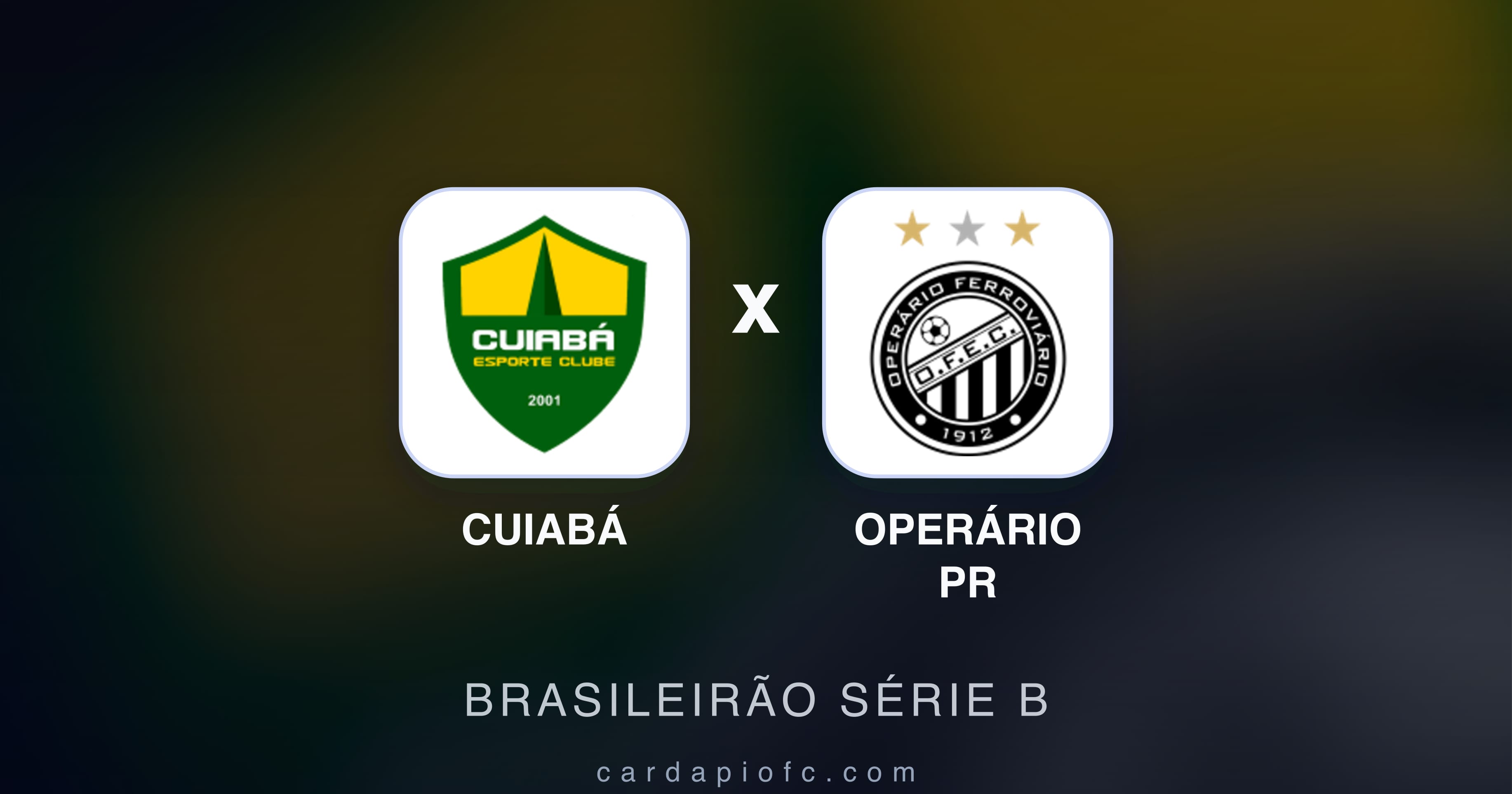 Cuiabá बनाम Operário PR (Brasileirão Série B) का पूर्वावलोकन चित्र