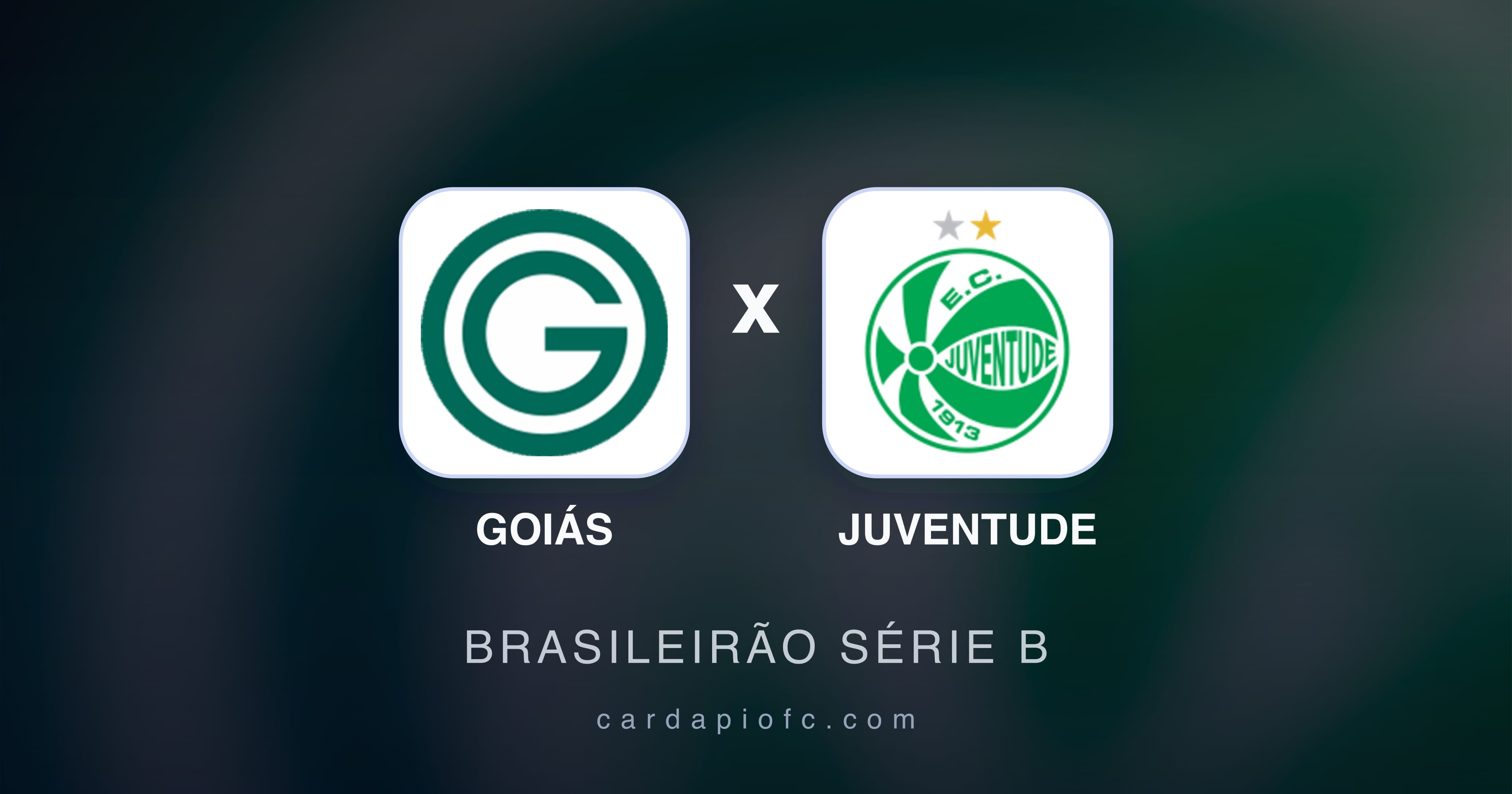 Goiás बनाम Juventude (Brasileirão Série B) का पूर्वावलोकन चित्र