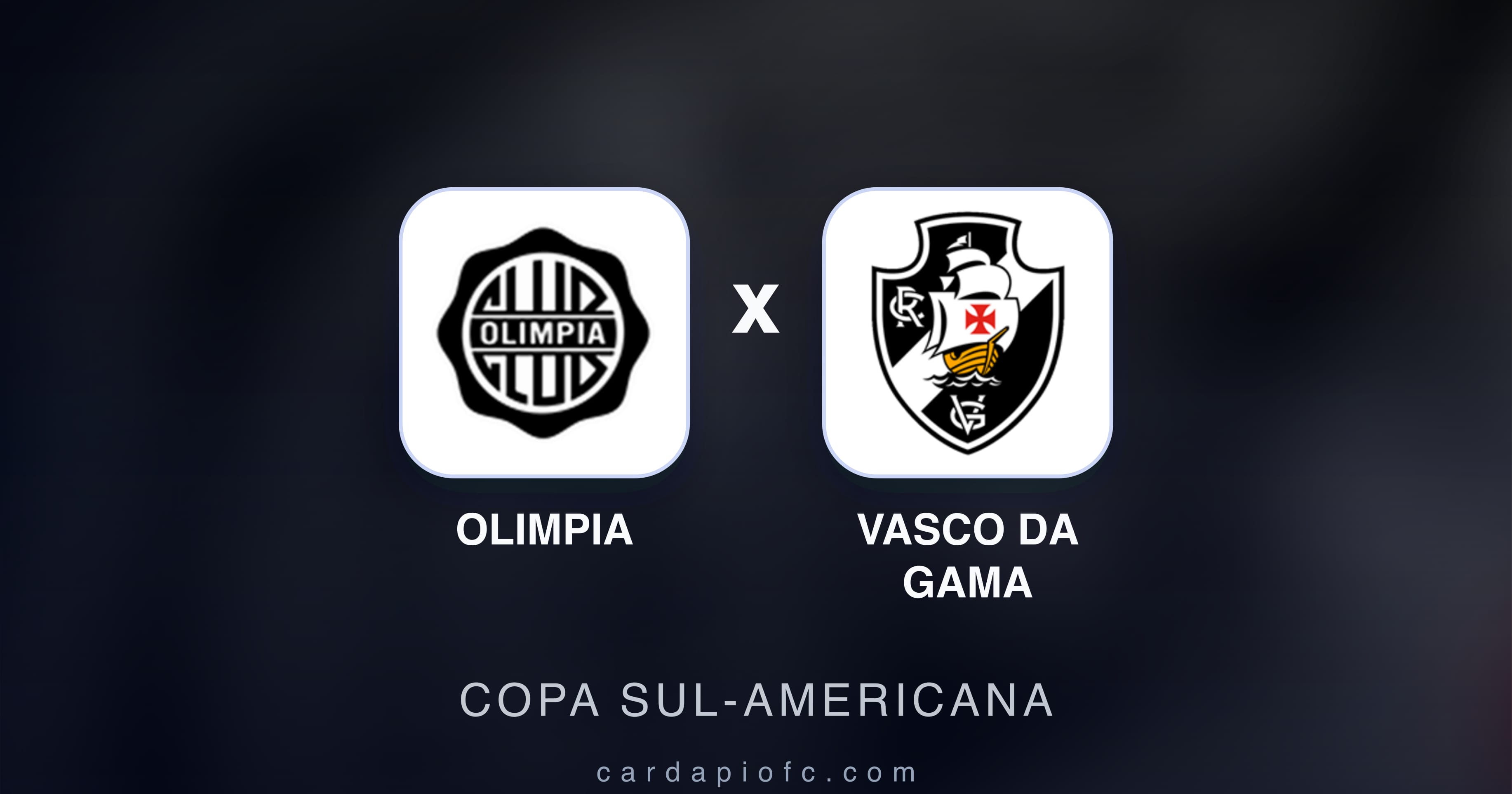Olimpia बनाम Vasco da Gama (Copa Sul-Americana) का पूर्वावलोकन चित्र